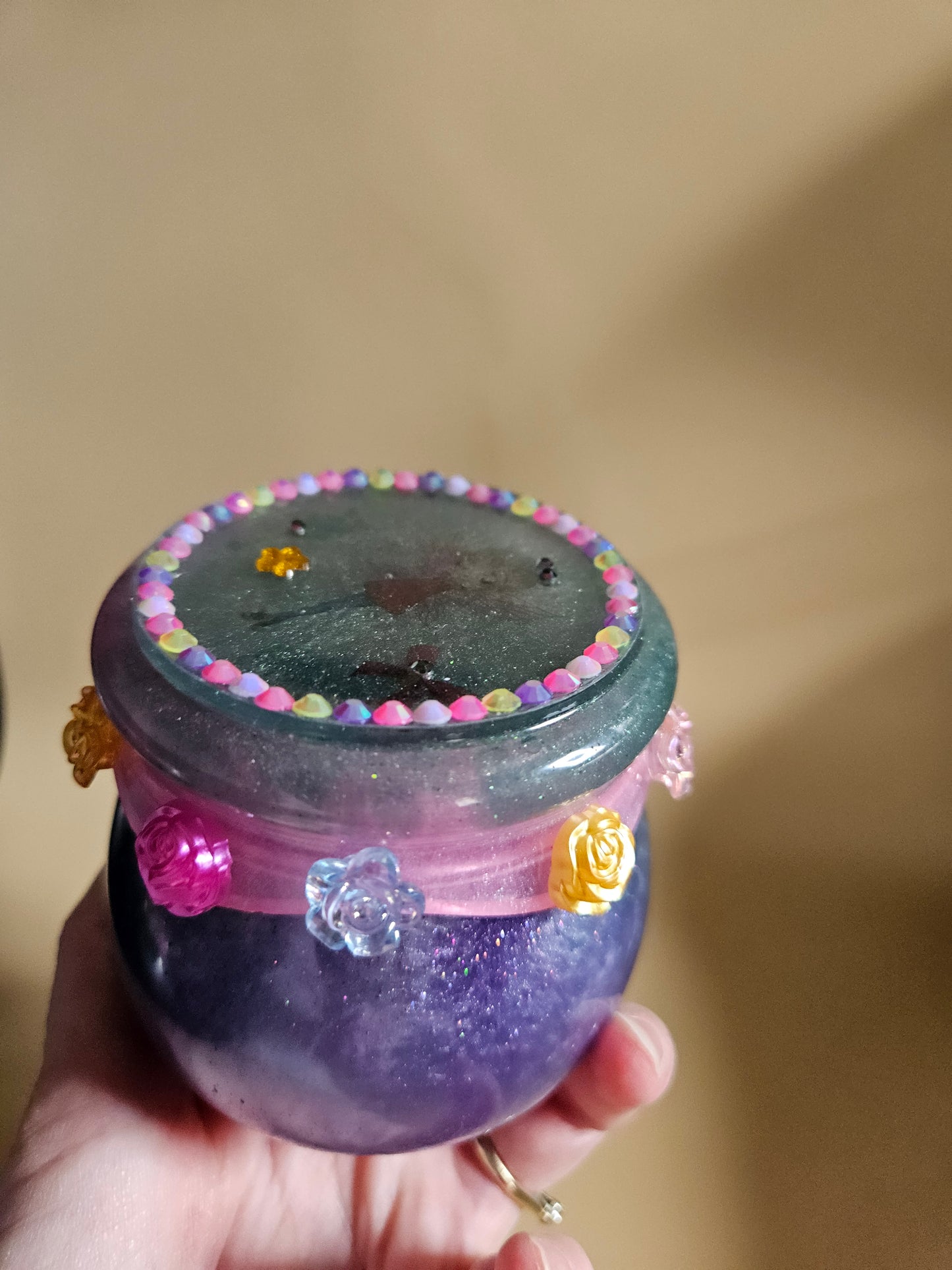 Charming Fairy trinket pot/Whimsical keepsake or jewellery storage dish, holder/Girl's bedroom home decor/ Unique Birthday gift daughter sister