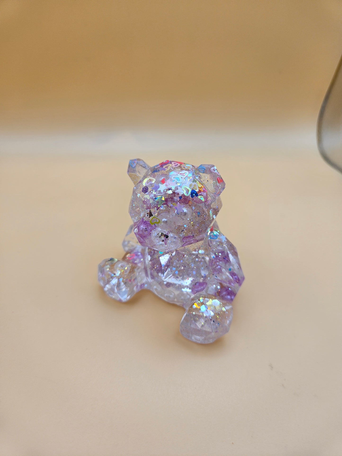 Teddy Bear Figurines/ Cute Room/ Home Decor Accessories/ Window art for nursery or child's bedroom or birthday gift