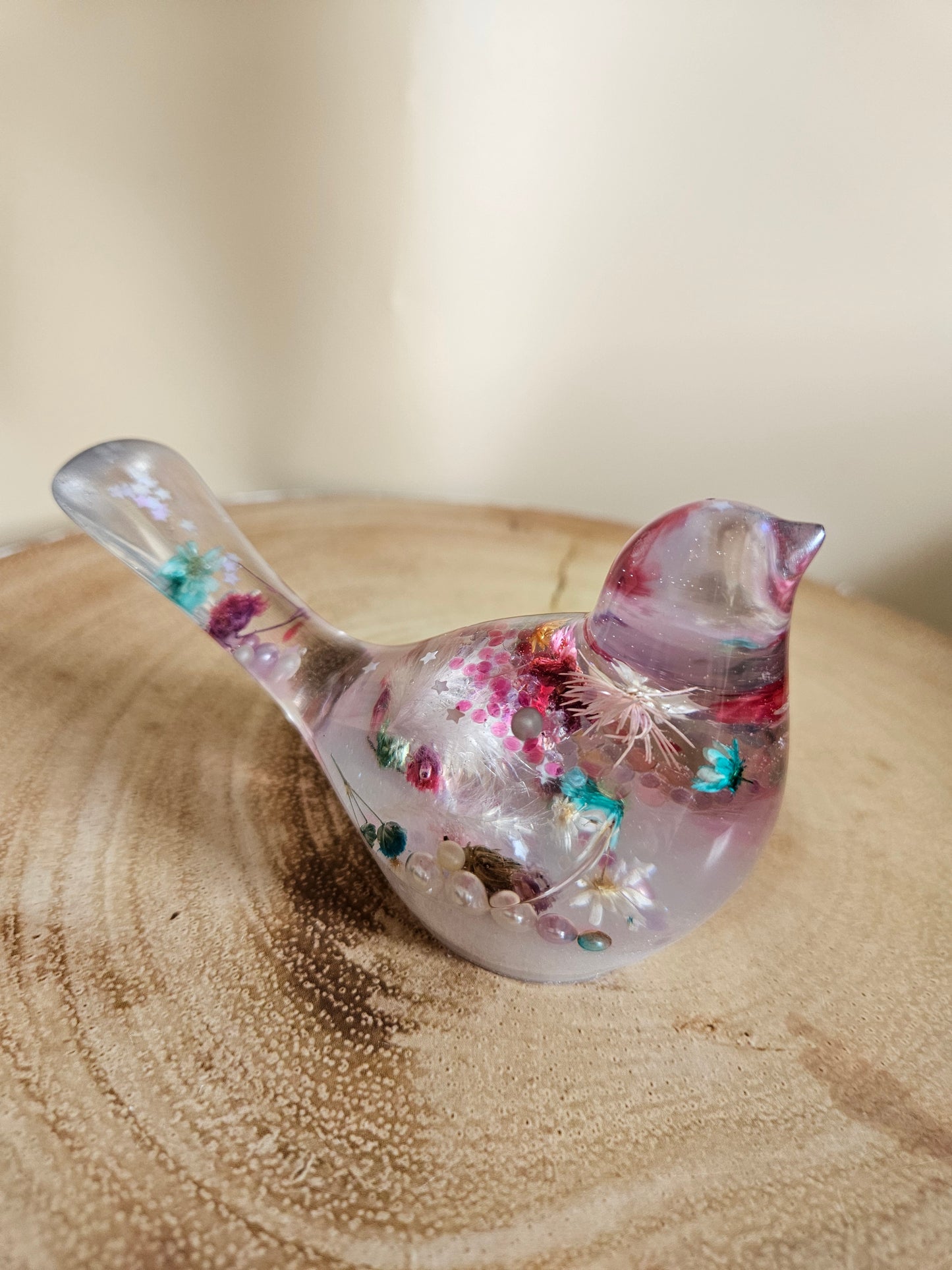 Custom order available for resin bird figurine