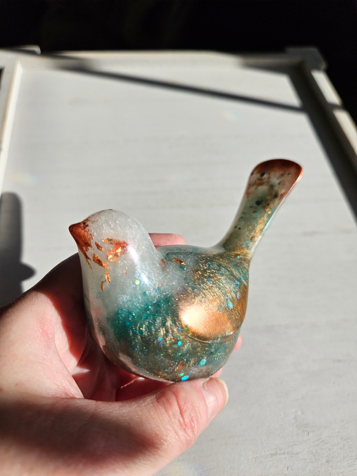 Custom order available for resin bird figurine