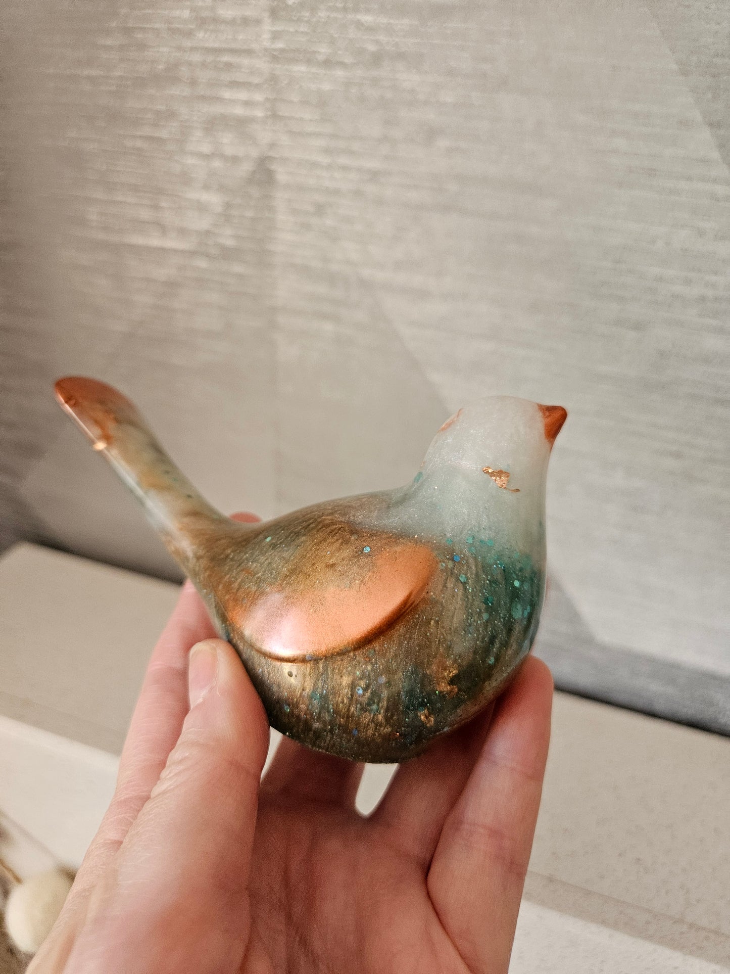 Custom order available for resin bird figurine