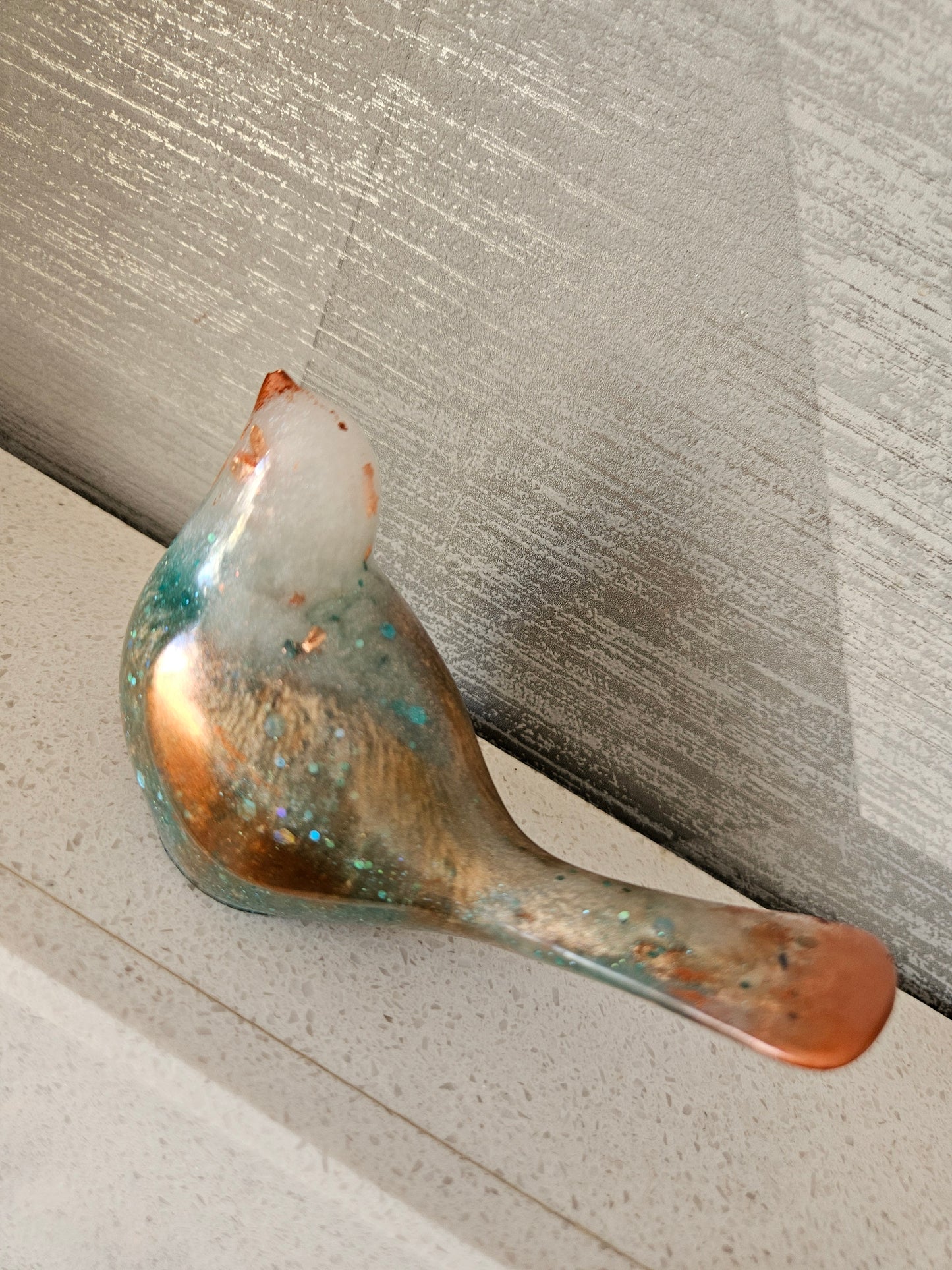 Custom order available for resin bird figurine
