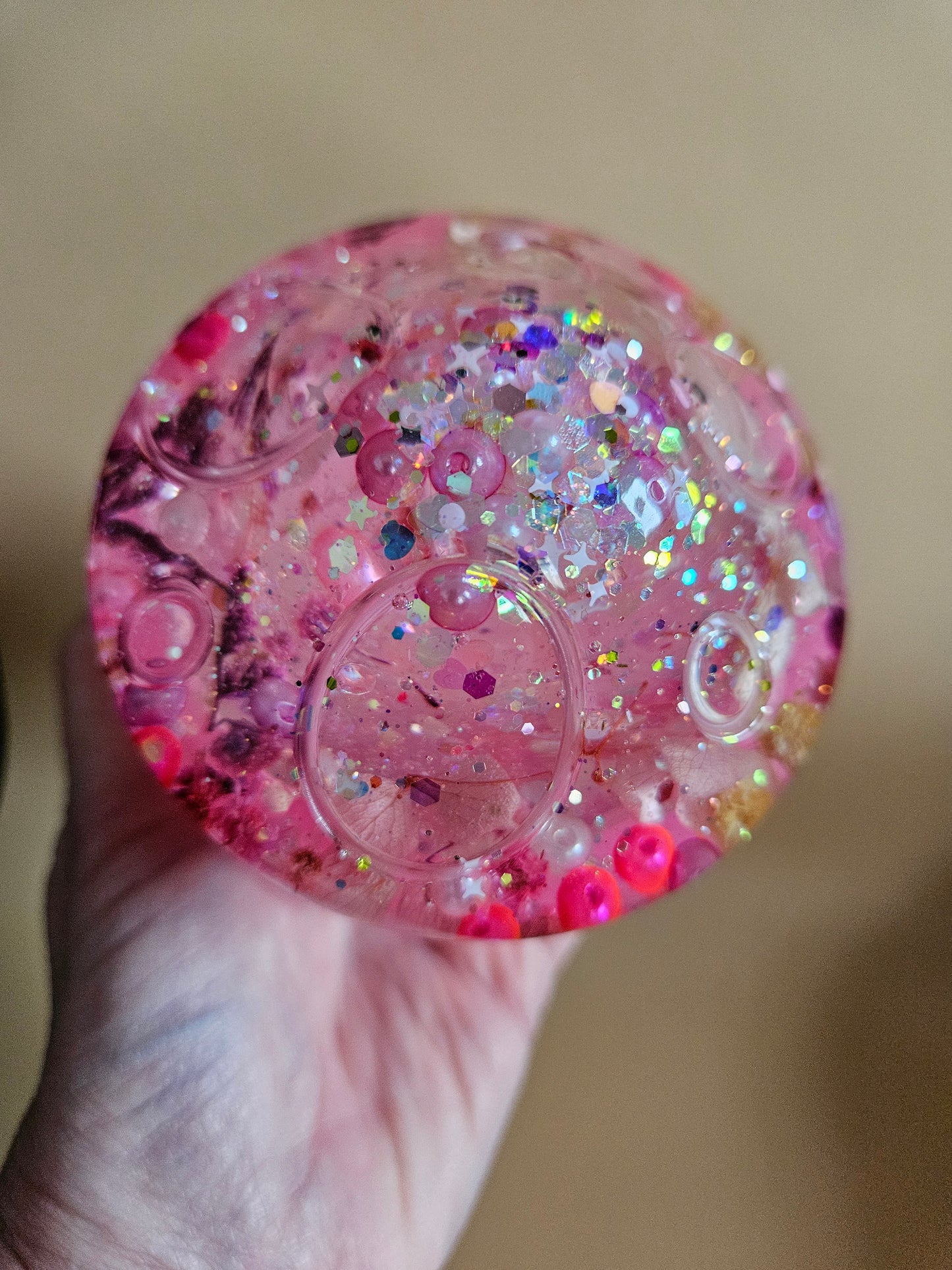 Flower mushroom pot/Storage Pink Resin Trinket Jar/Whimsical Spring Summer Home Decor/Keepsake jewellery storage dish/Nature lover gift
