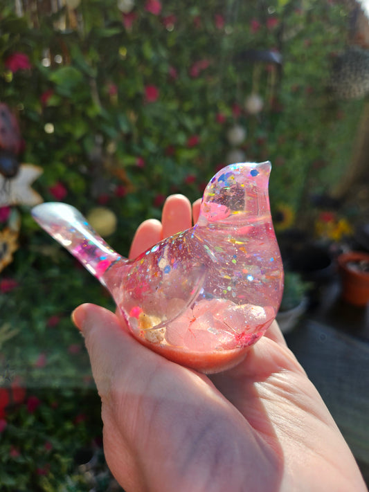 Custom order available for resin bird figurine