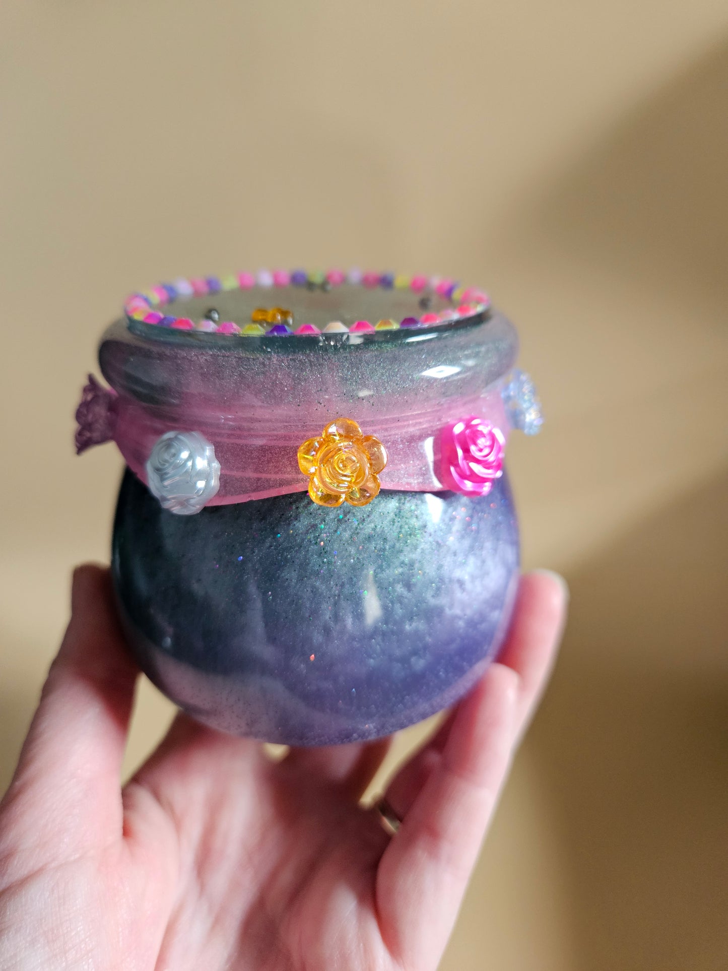 Charming Fairy trinket pot/Whimsical keepsake or jewellery storage dish, holder/Girl's bedroom home decor/ Unique Birthday gift daughter sister