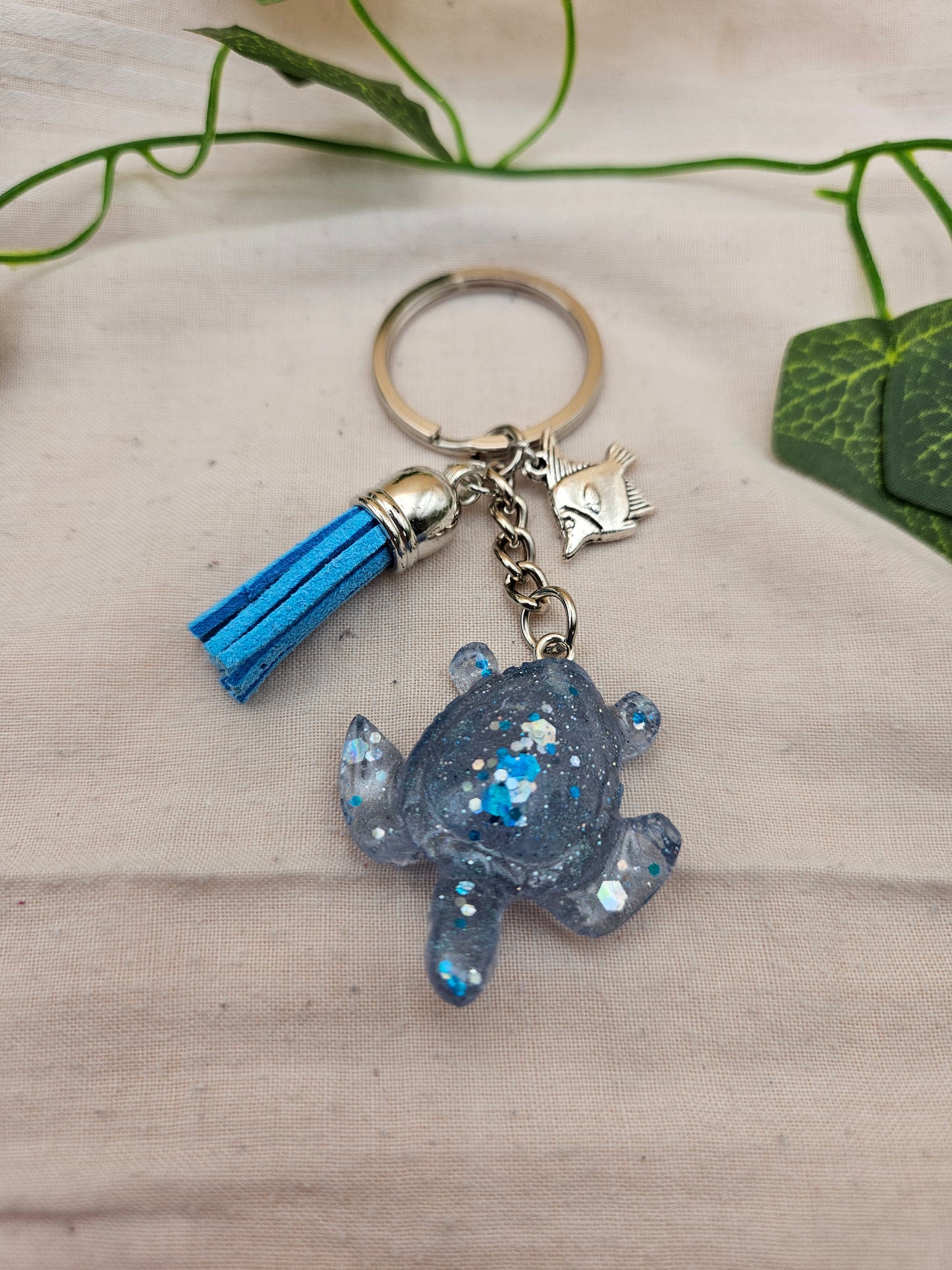 Made to order resin turtle keyrings/Boys or girls bag charms and key accessories/Small teacher or Friend gifts, personalised