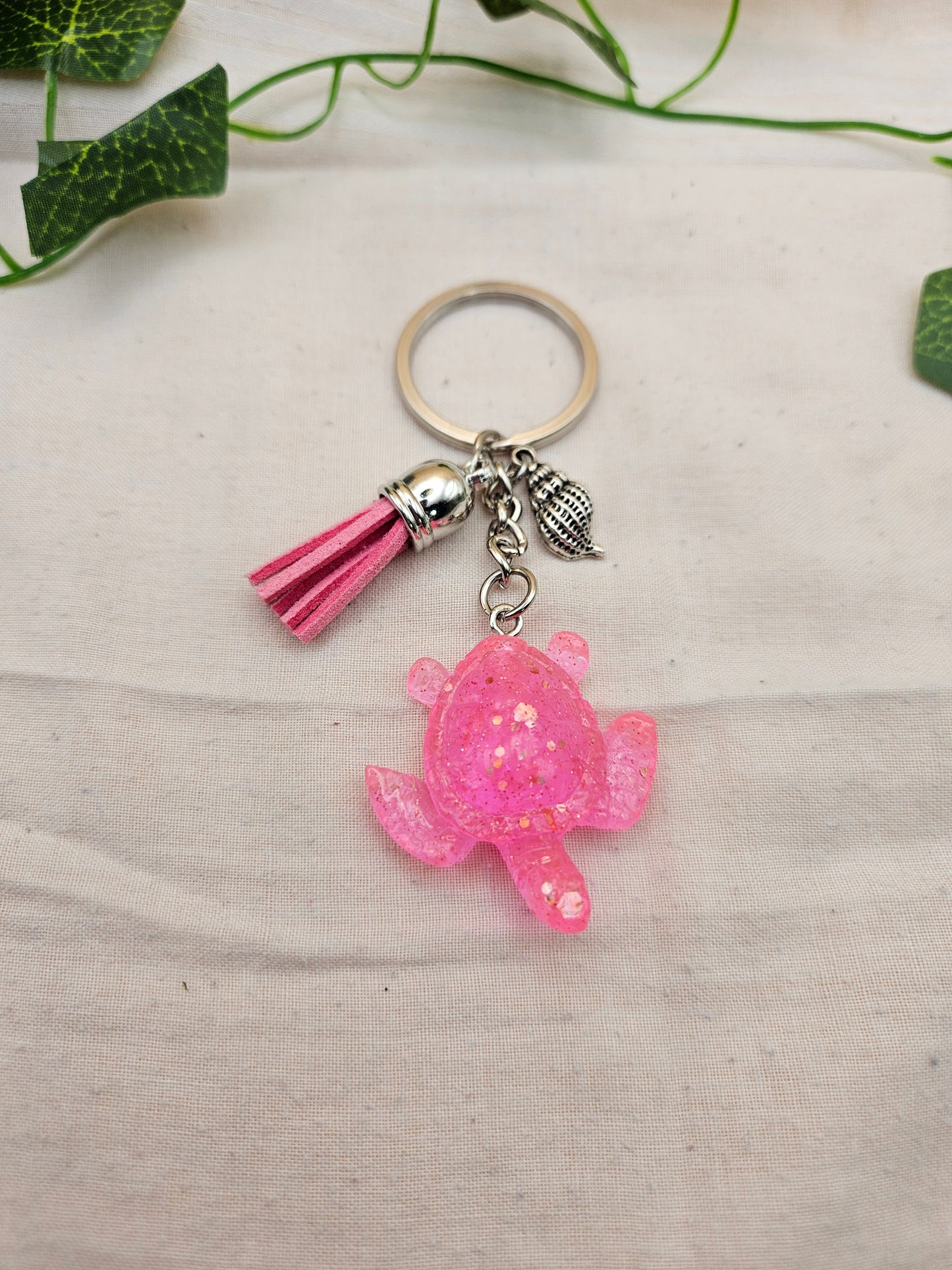 Made to order resin turtle keyrings/Boys or girls bag charms and key accessories/Small teacher or Friend gifts, personalised