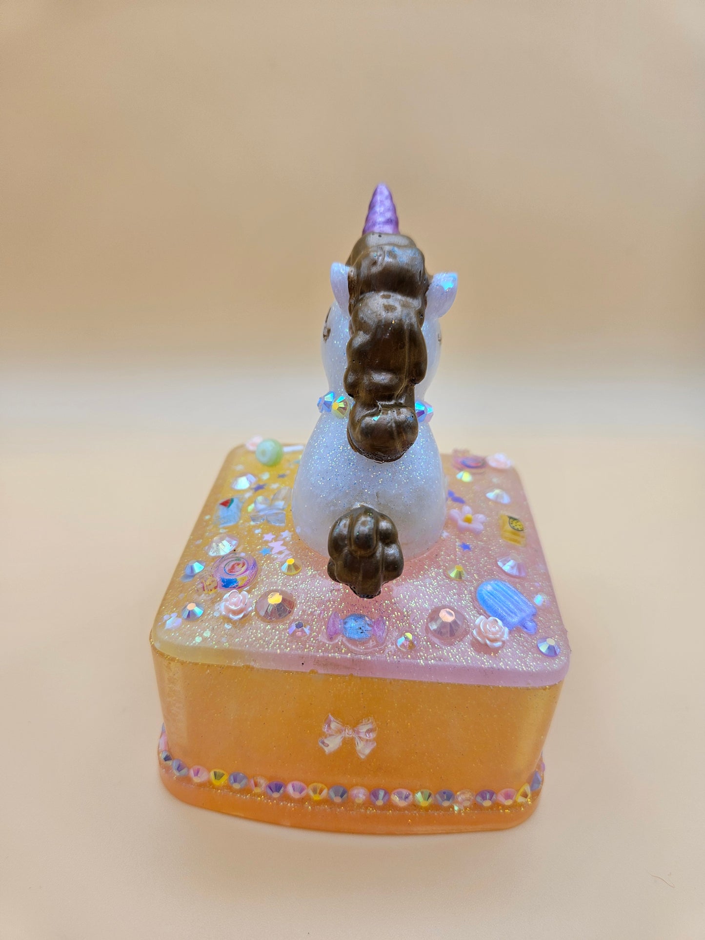 Unicorn jewellery box/Handcrafted Keepsake box for Baby First Curl /Tooth /Whimsy Home Decor/Unique Jewellery box with Sparkles/ Magical Birthday Gift