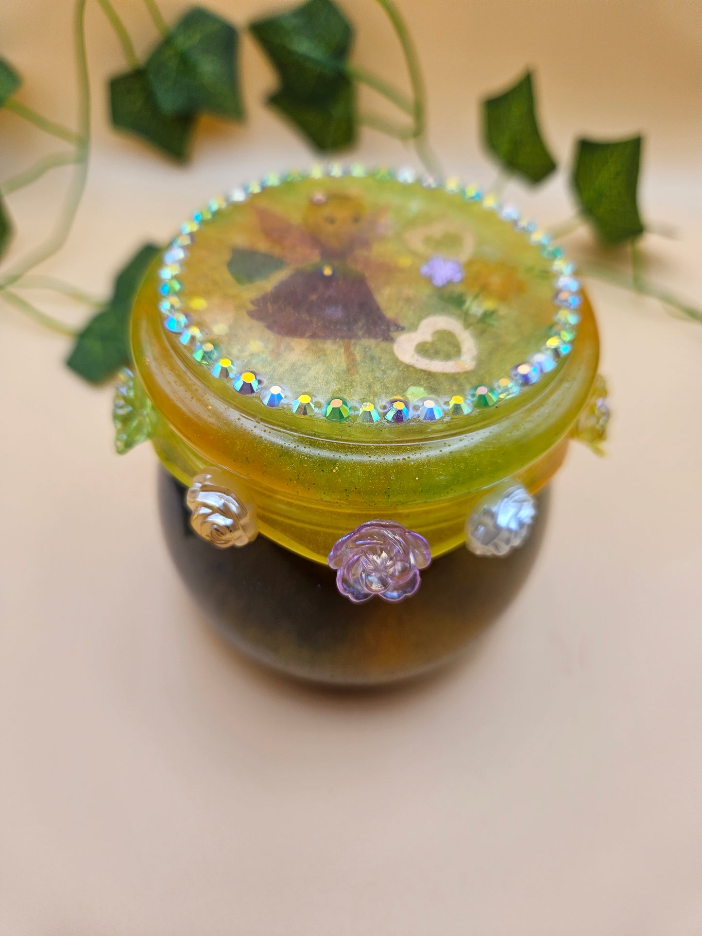 Fairy trinket pot/Whimsical keepsake or jewellery storage dish, holder/Girl's bedroom home decor/ Unique Birthday gift daughter sister