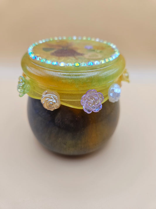 Charming Fairy trinket pot/Whimsical keepsake or jewellery storage dish, holder/Girl's bedroom home decor/ Unique Birthday gift daughter sister