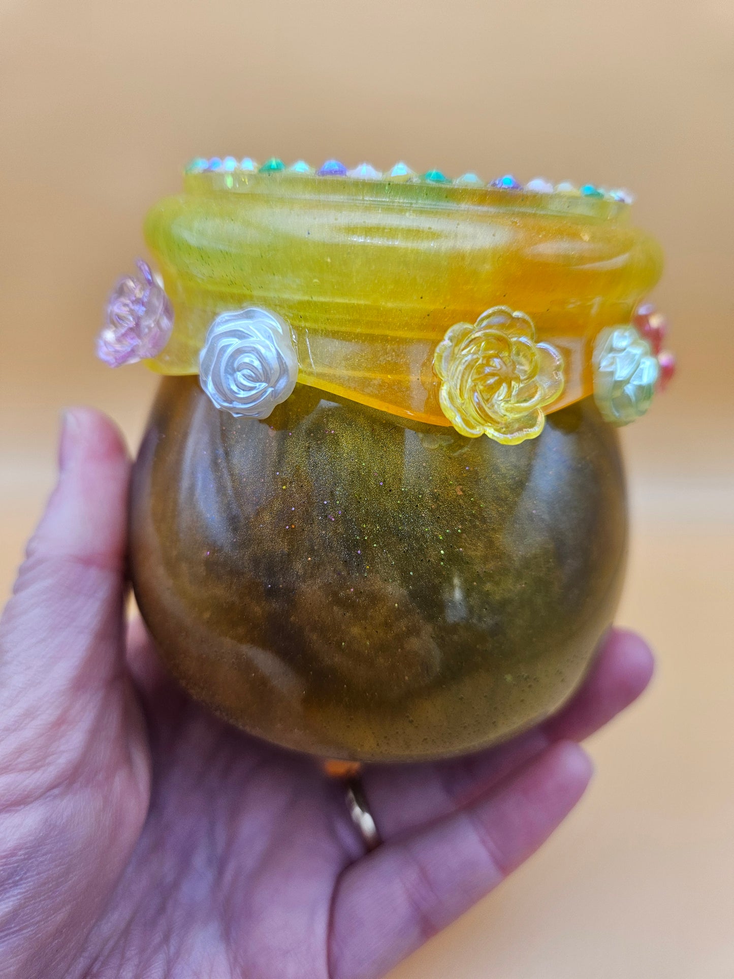 Fairy trinket pot/Whimsical keepsake or jewellery storage dish, holder/Girl's bedroom home decor/ Unique Birthday gift daughter sister