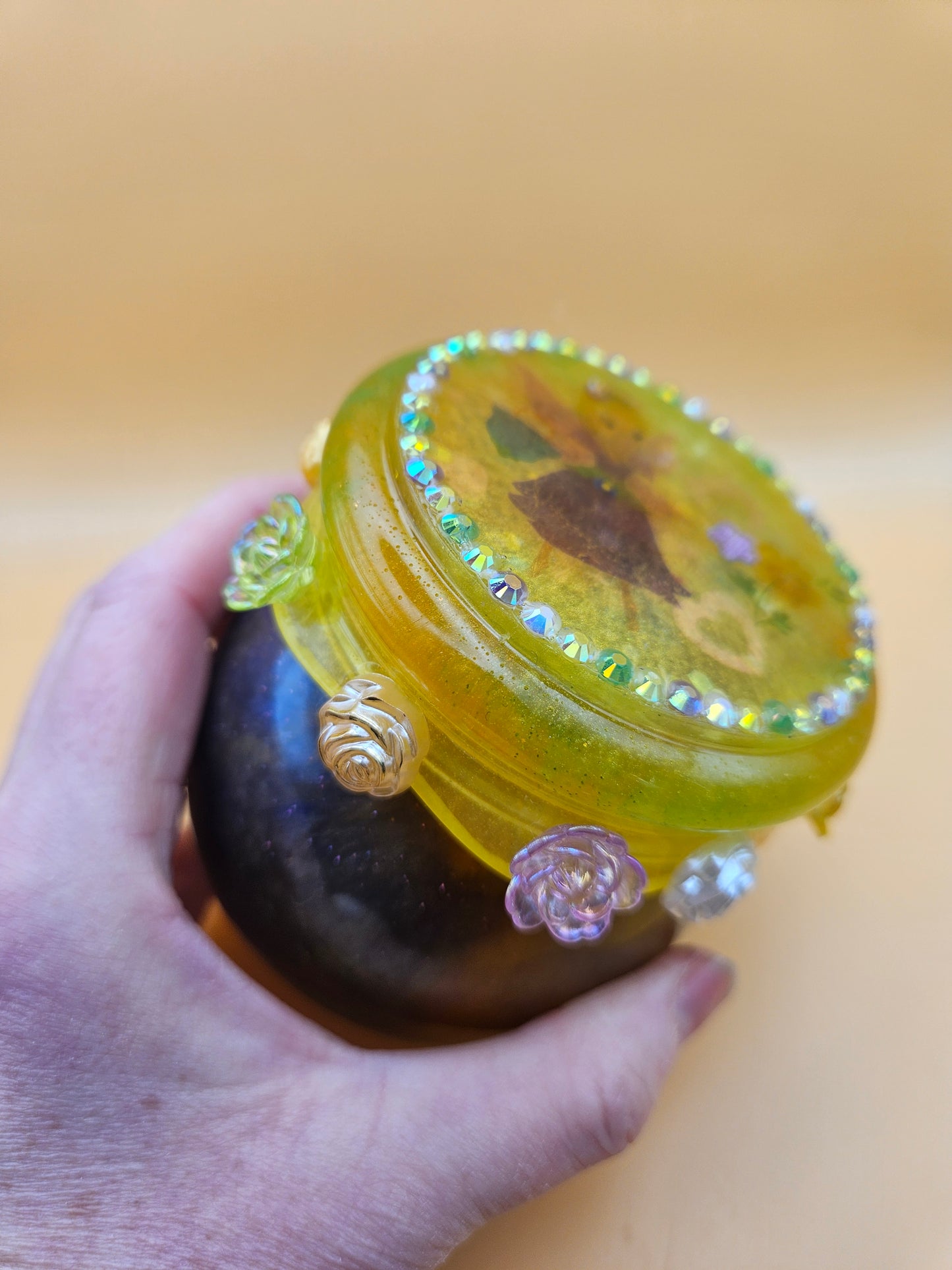 Fairy trinket pot/Whimsical keepsake or jewellery storage dish, holder/Girl's bedroom home decor/ Unique Birthday gift daughter sister