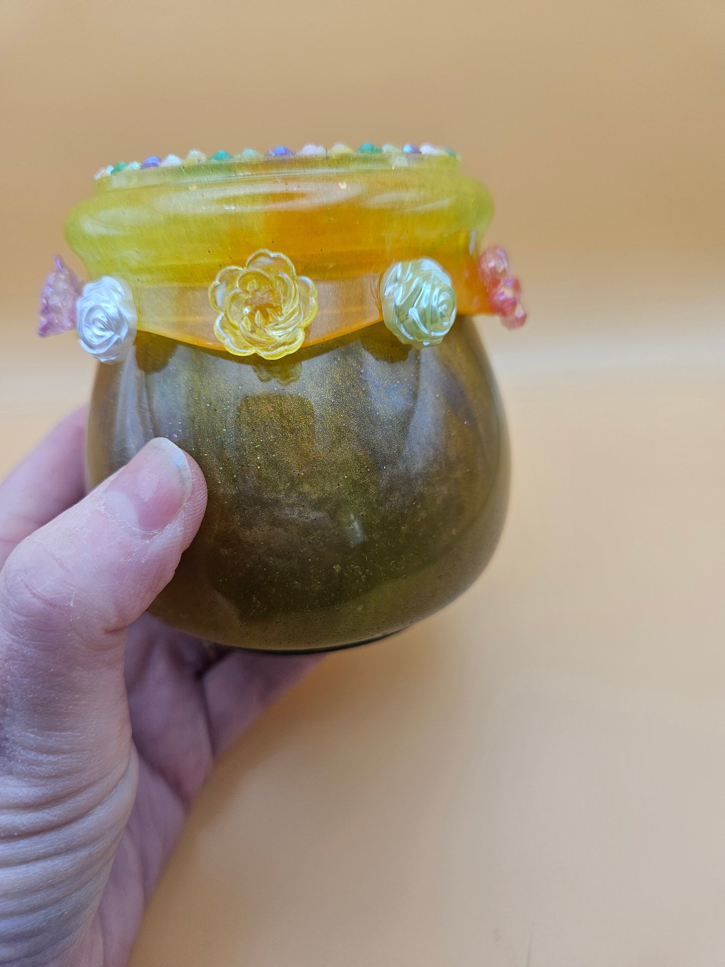 Fairy trinket pot/Whimsical keepsake or jewellery storage dish, holder/Girl's bedroom home decor/ Unique Birthday gift daughter sister