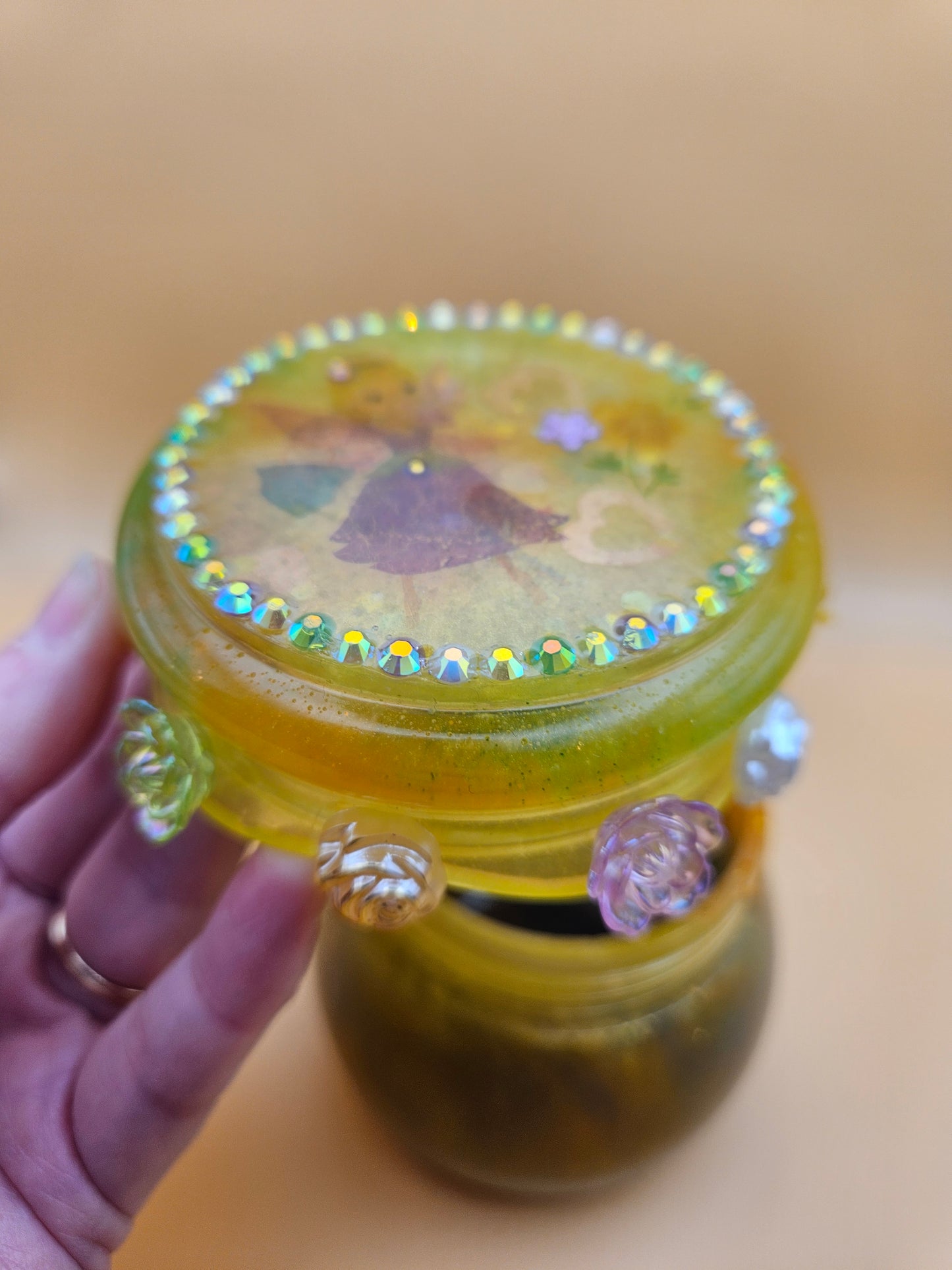 Fairy trinket pot/Whimsical keepsake or jewellery storage dish, holder/Girl's bedroom home decor/ Unique Birthday gift daughter sister