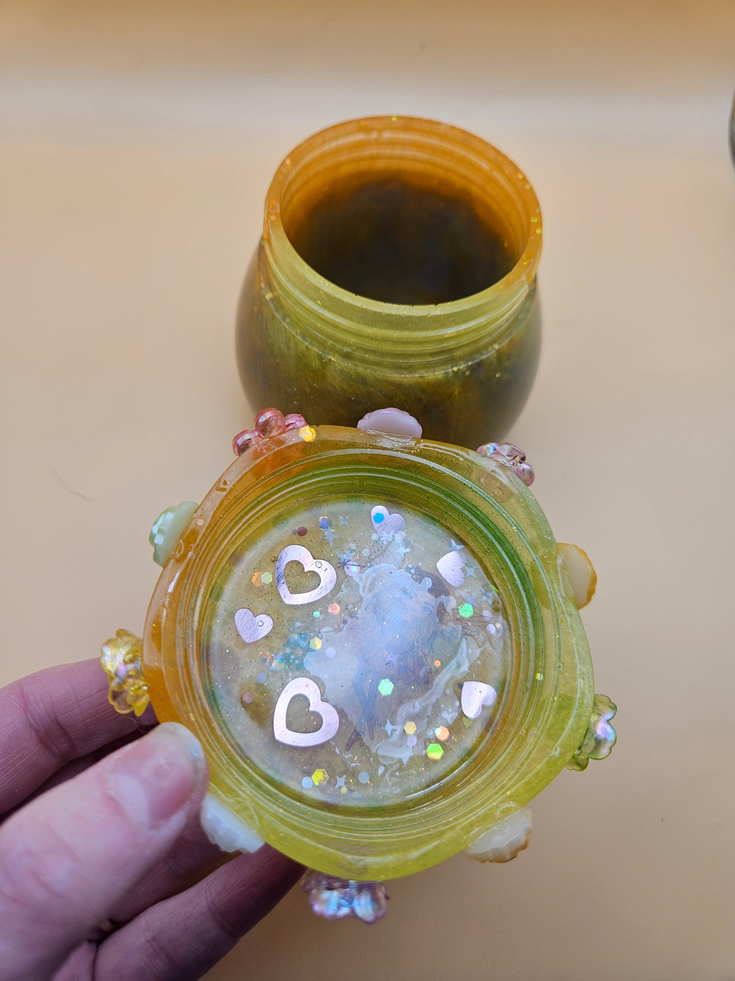 Fairy trinket pot/Whimsical keepsake or jewellery storage dish, holder/Girl's bedroom home decor/ Unique Birthday gift daughter sister