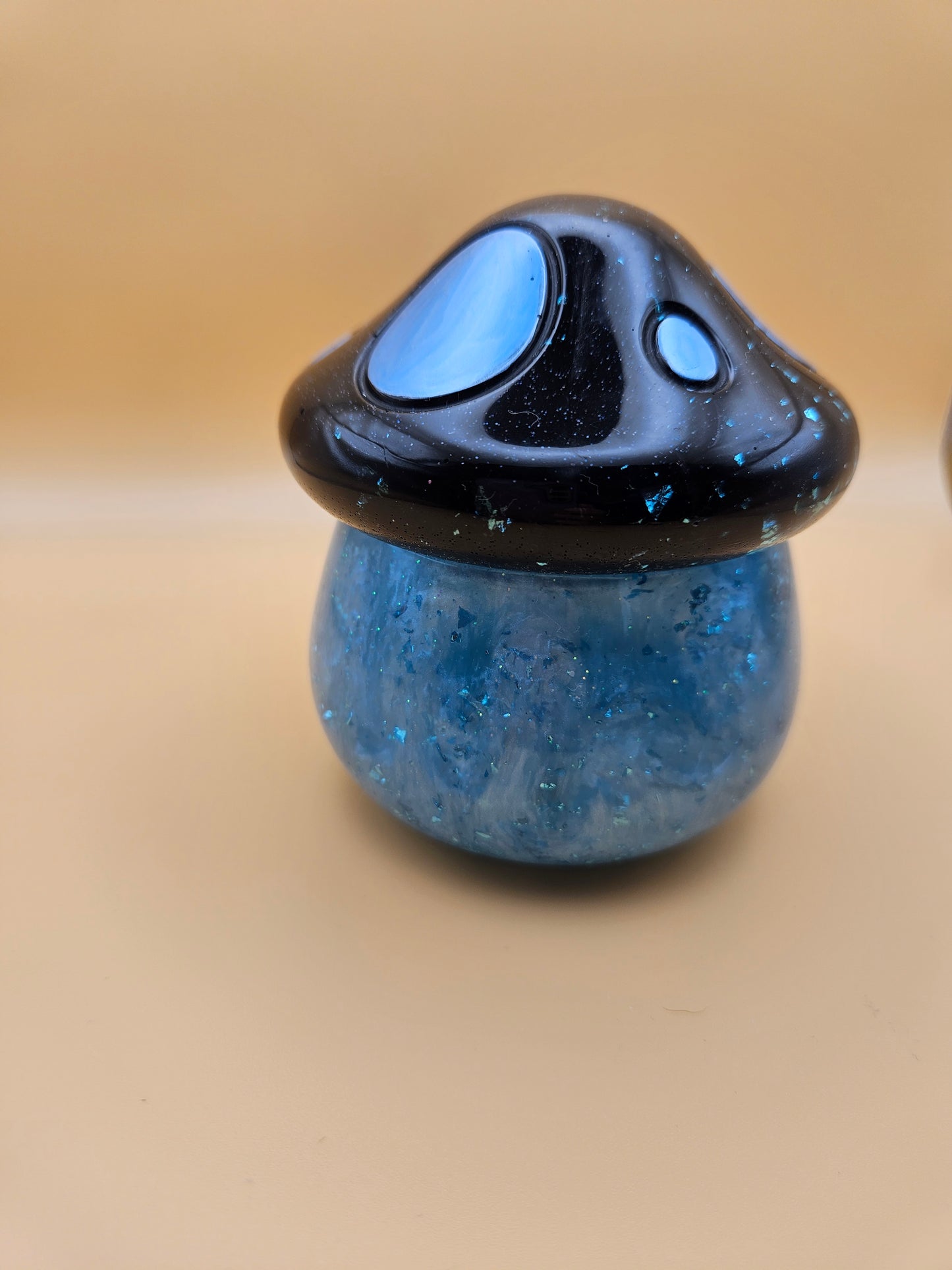 Mushroom storage pot/Trinket holder jar/Whimsical Home Decor Accessories/Keepsake jewellery storage dish/ Original handmade gift
