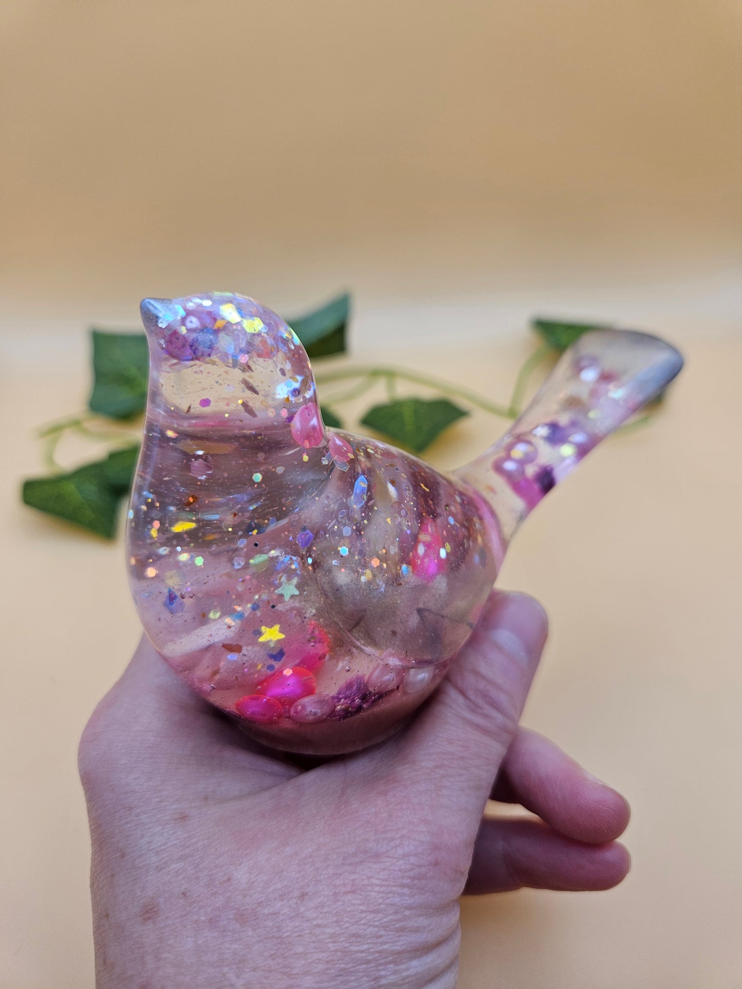 Custom order available for resin bird figurine