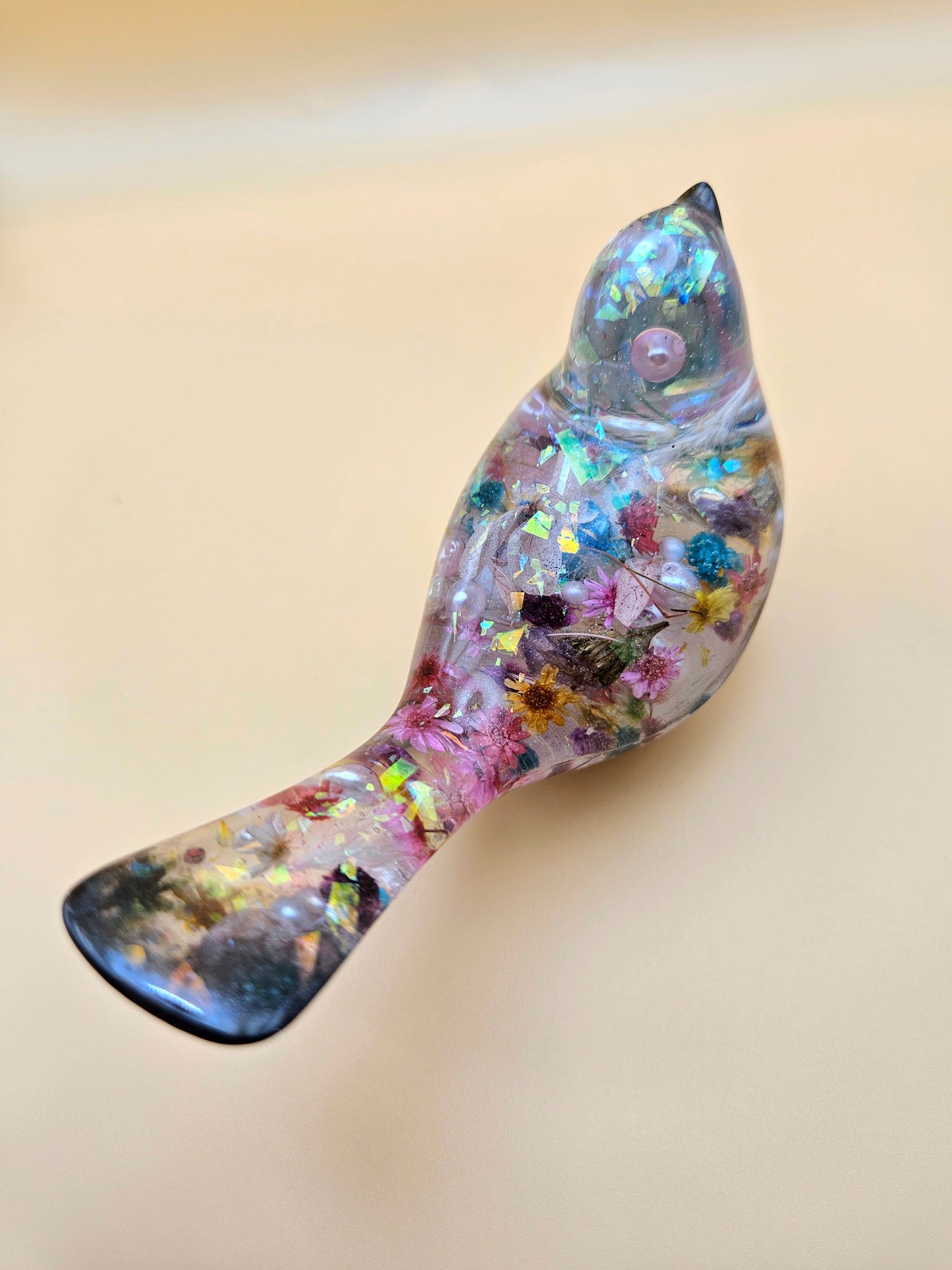 Custom order available for resin bird figurine
