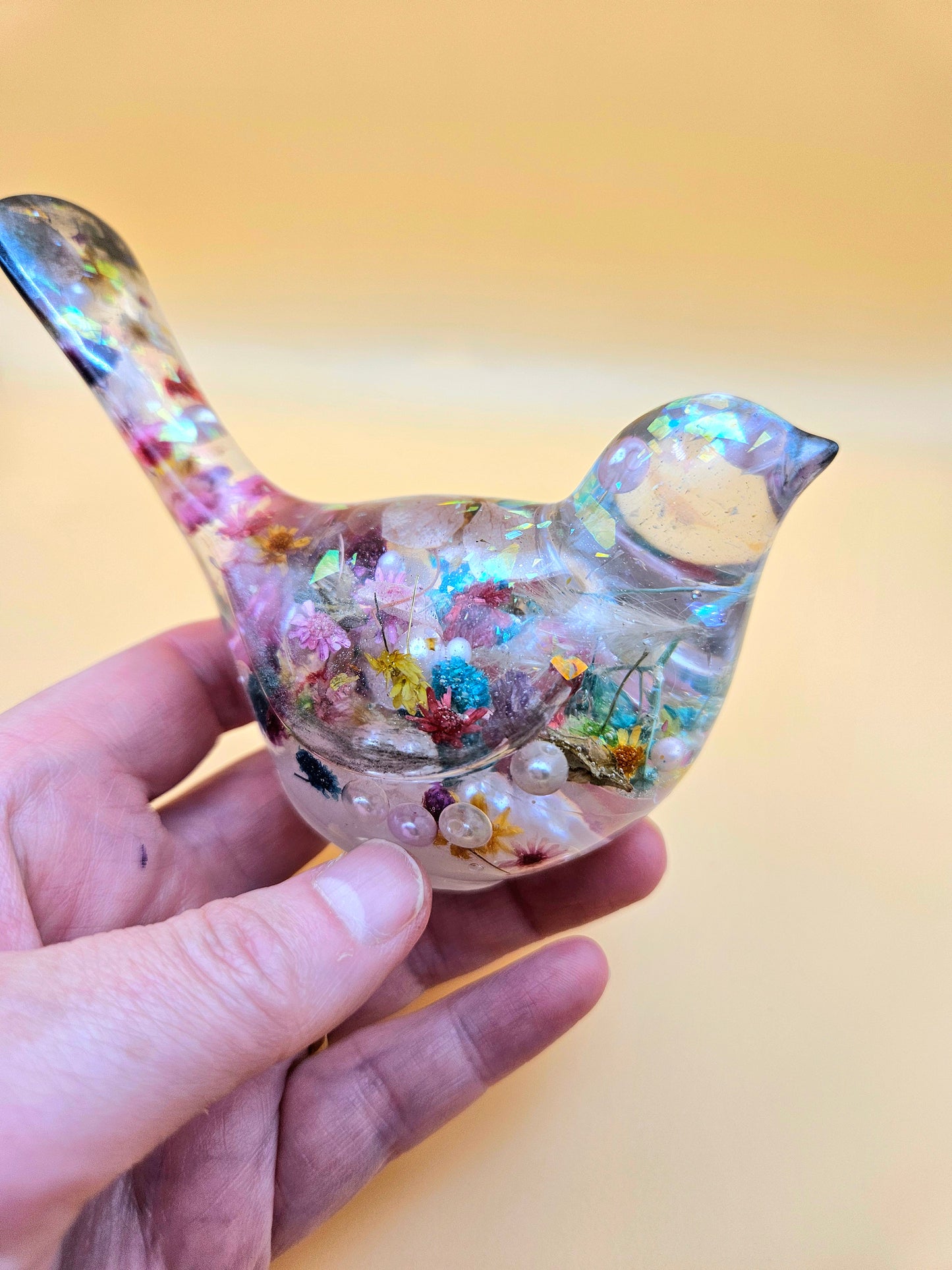 Custom order available for resin bird figurine