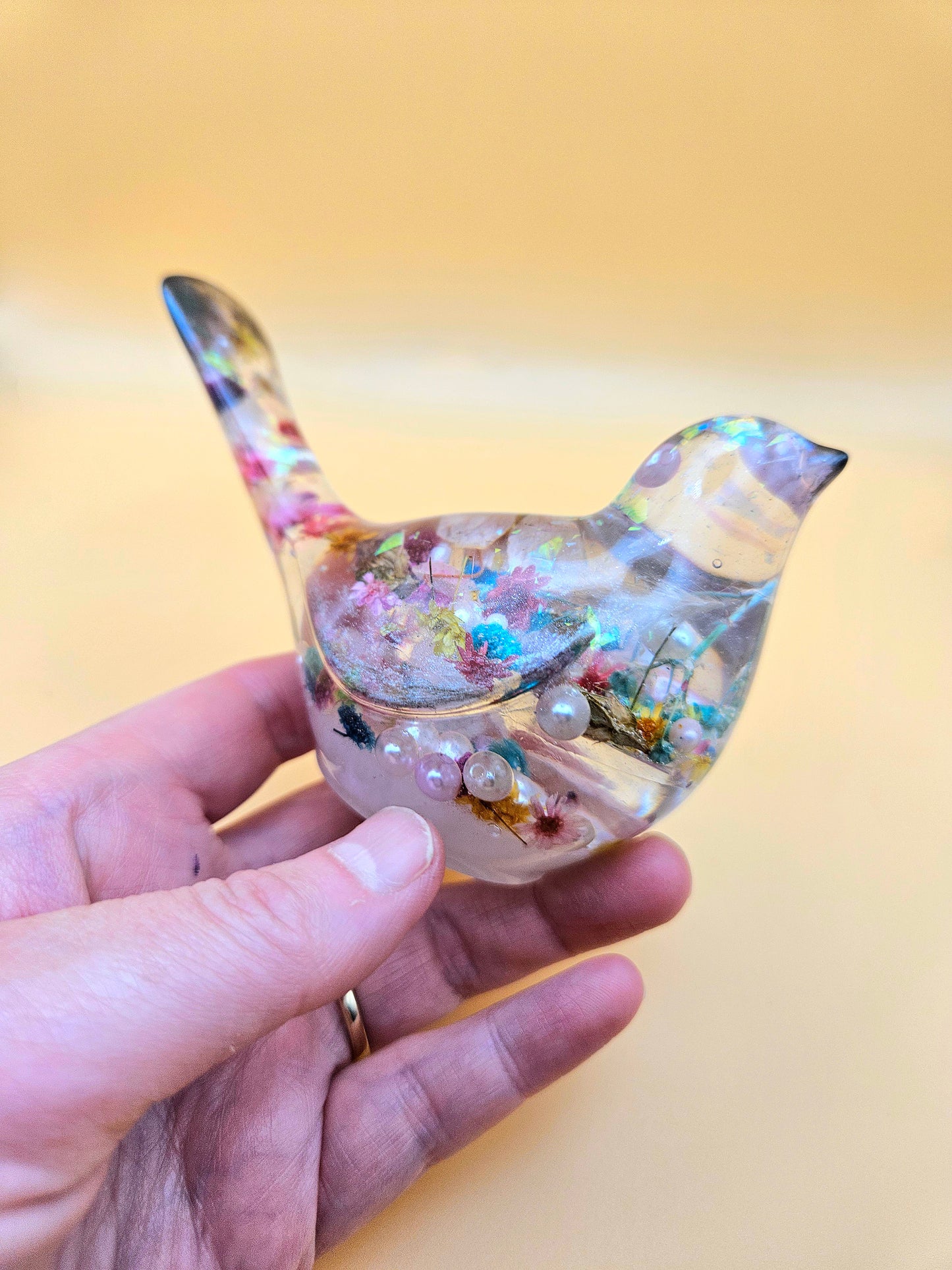 Custom order available for resin bird figurine