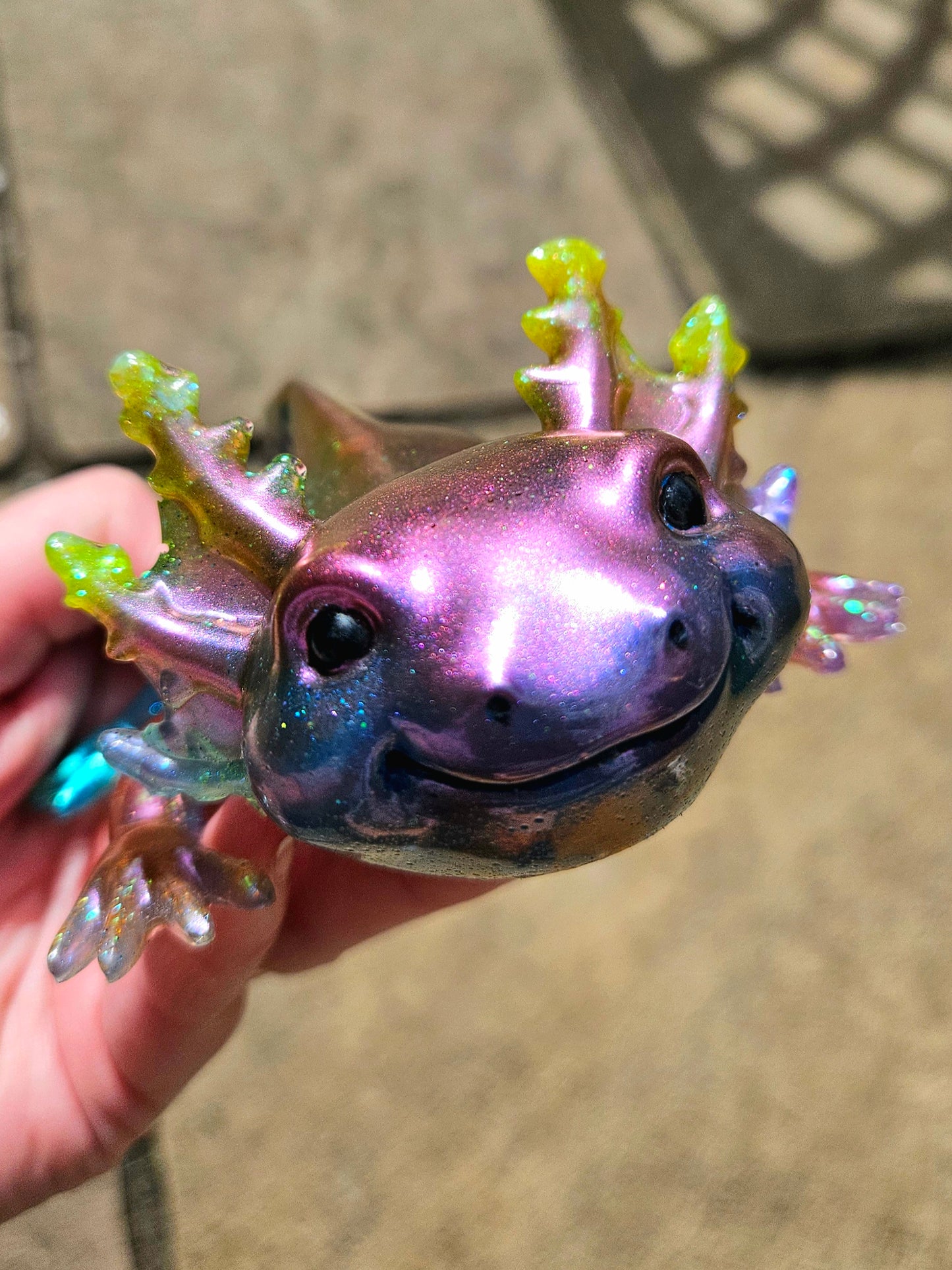 Axolotl Figurine/Home Decor Accessories/ Whimsical Resin art