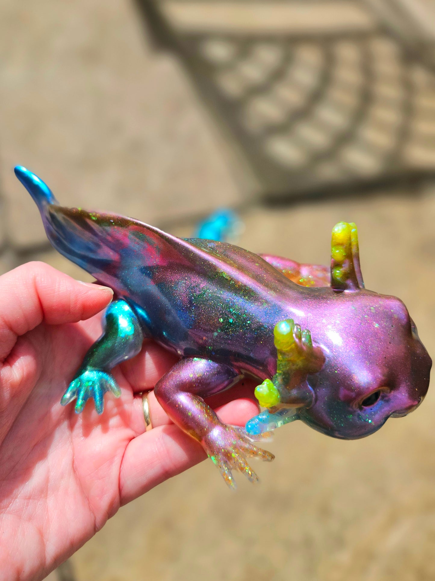 Axolotl Figurine/Home Decor Accessories/ Whimsical Resin art