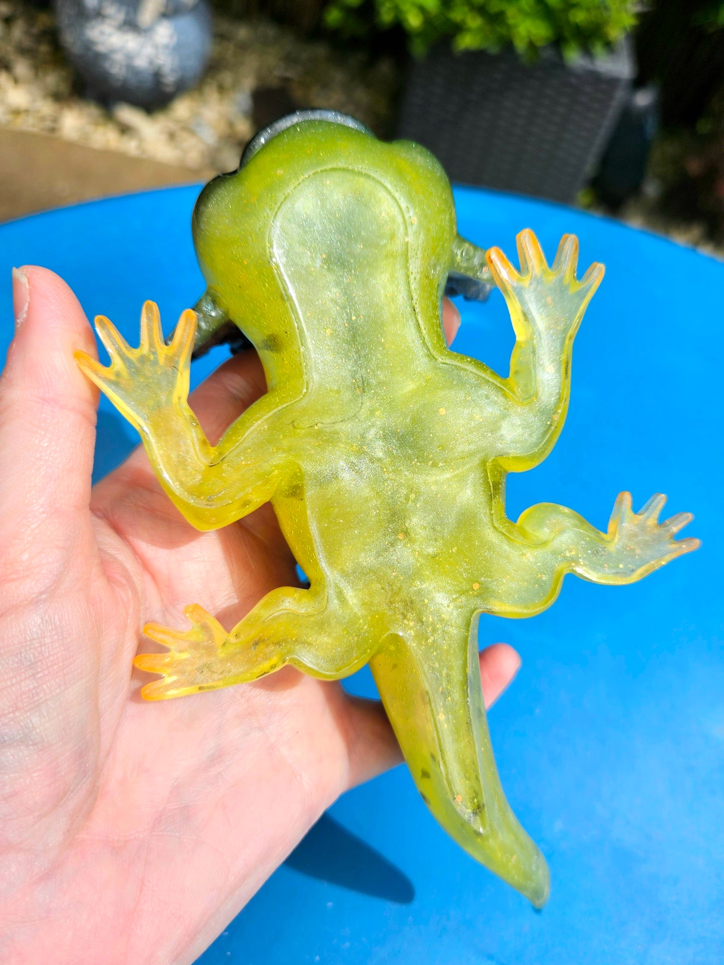 Axolotl Figurine/ Whimsical Home Decor/ Resin art
