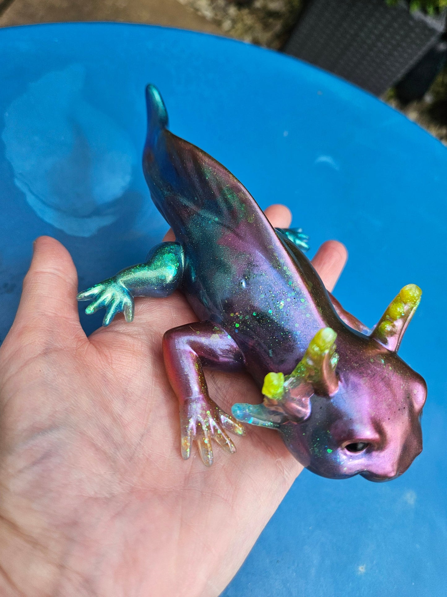 Axolotl Figurine/Home Decor Accessories/ Whimsical Resin art