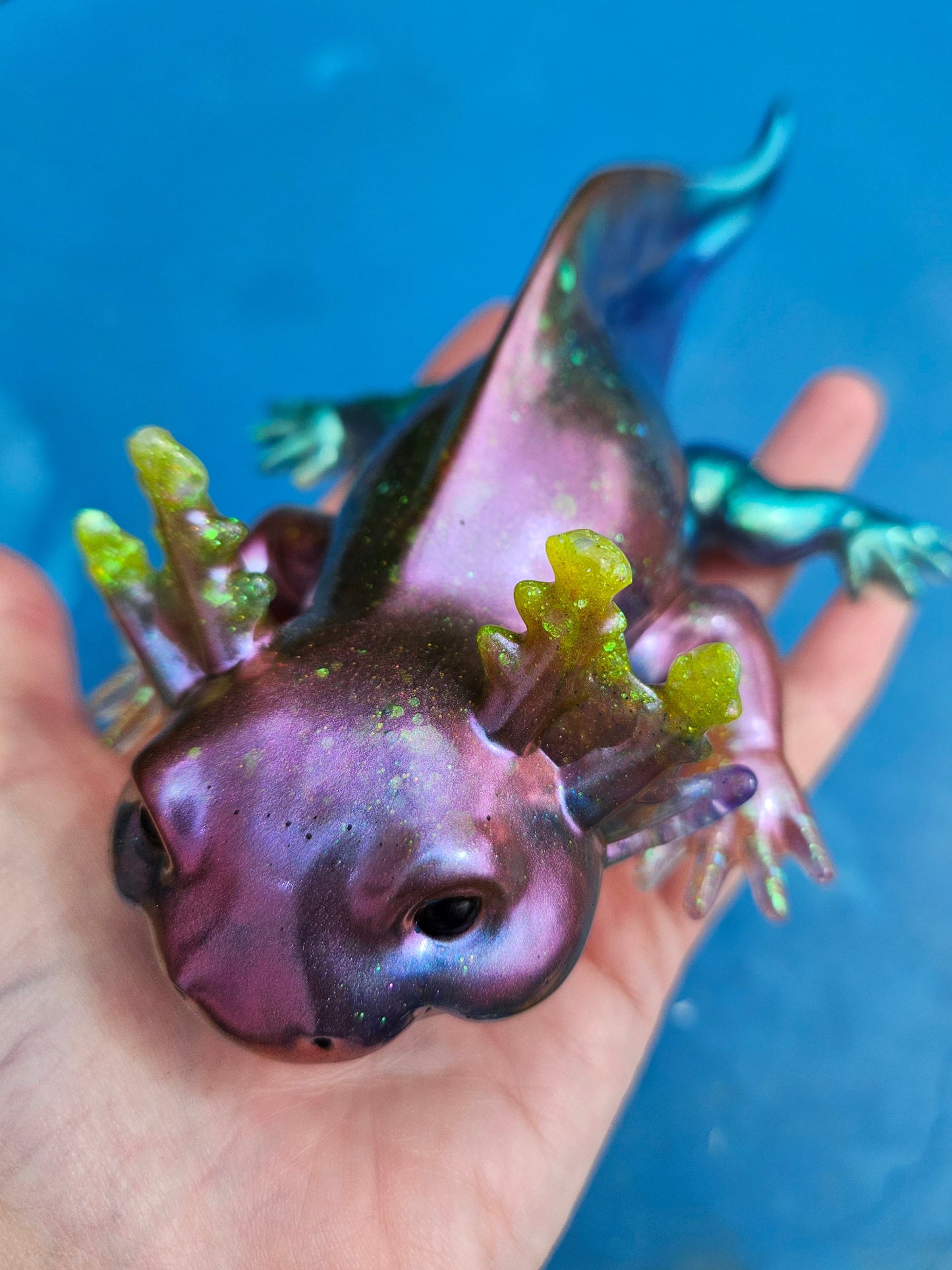 Axolotl Figurine/Home Decor Accessories/ Whimsical Resin art