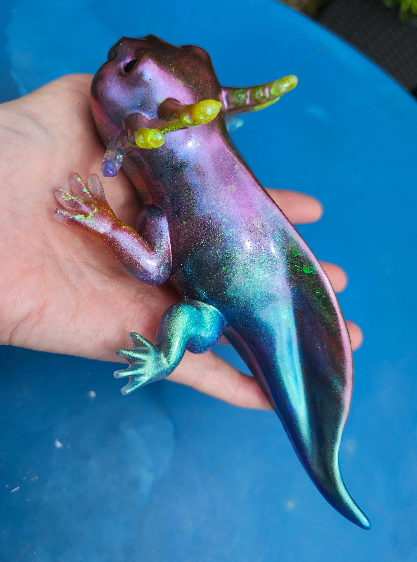 Axolotl Figurine/Home Decor Accessories/ Whimsical Resin art