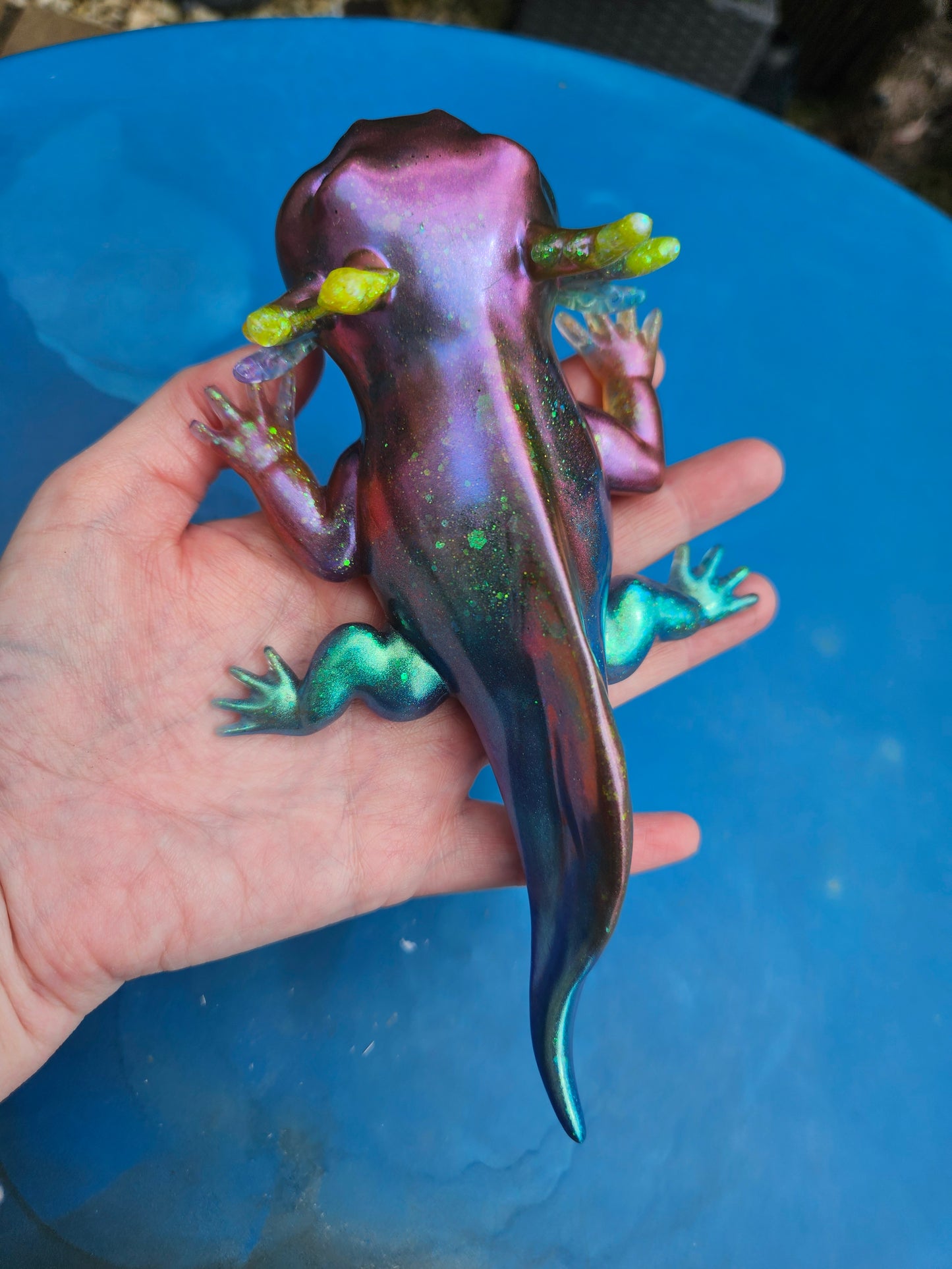 Axolotl Figurine/Home Decor Accessories/ Whimsical Resin art