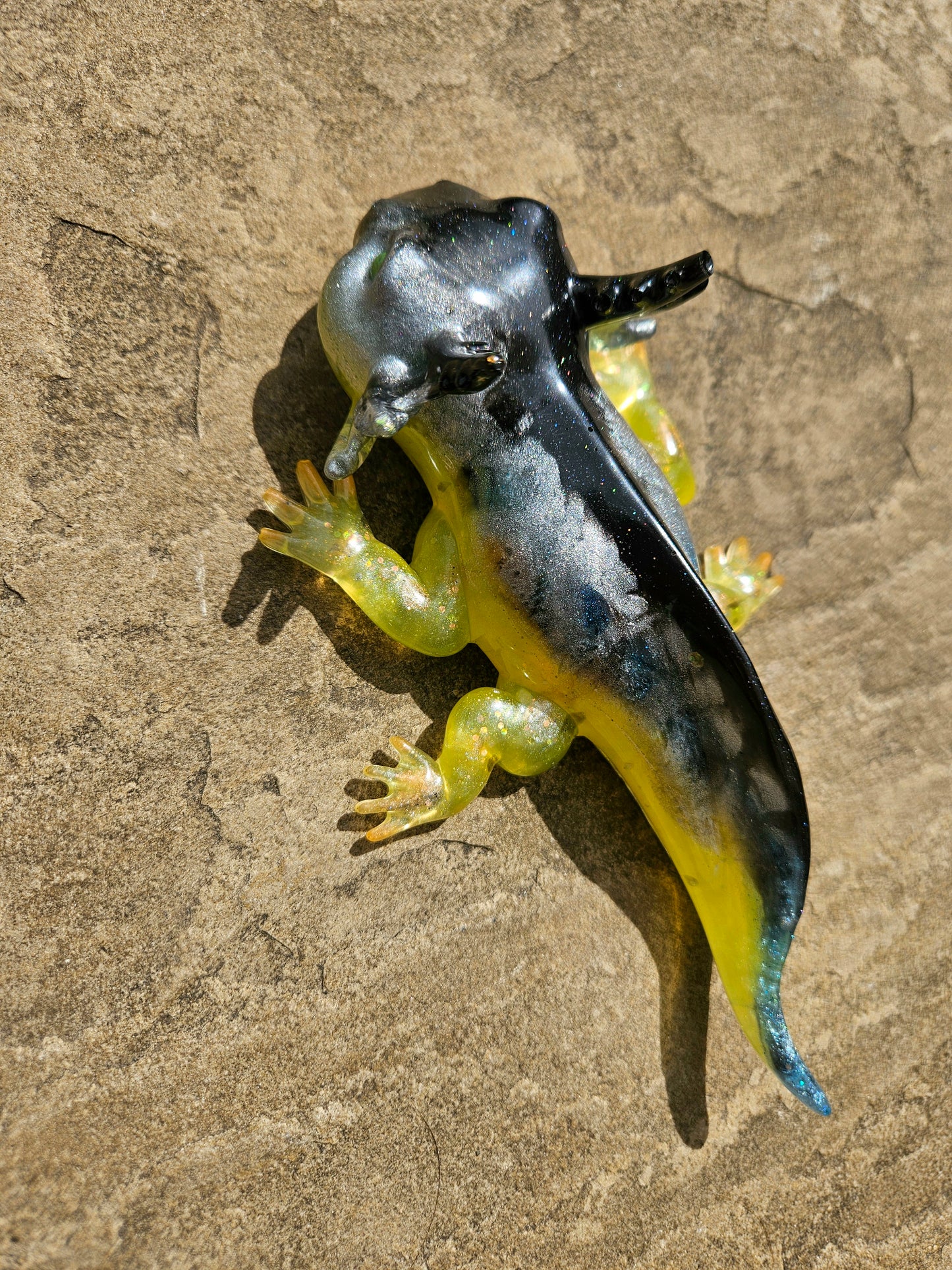 Axolotl Figurine/ Whimsical Home Decor/ Resin art