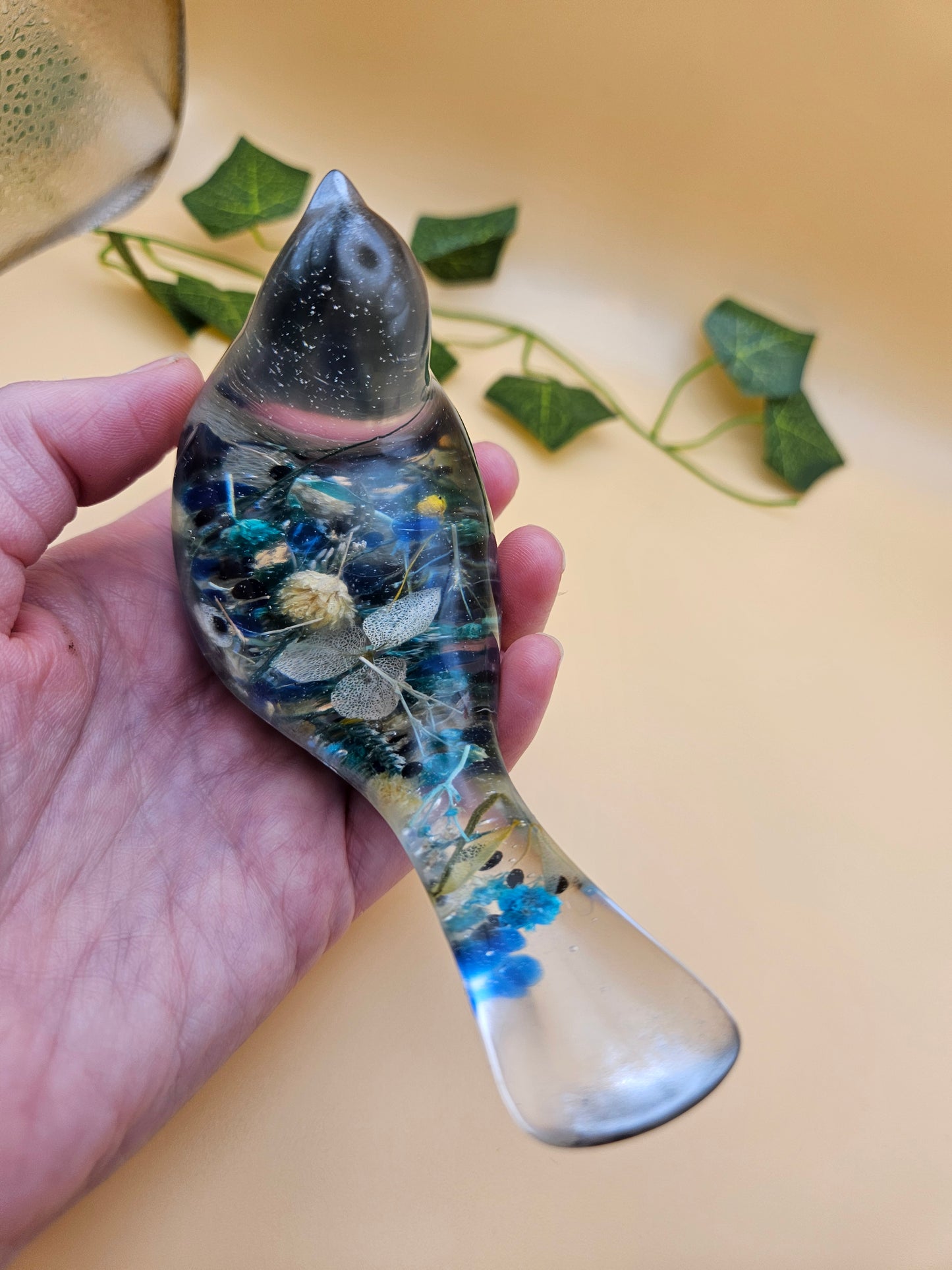Little floral bird figurine/Whimsical home decor/ Charming tabletop bird ornament/ anniversary or birthday gift for wife, partner, sister, daughter,friend.