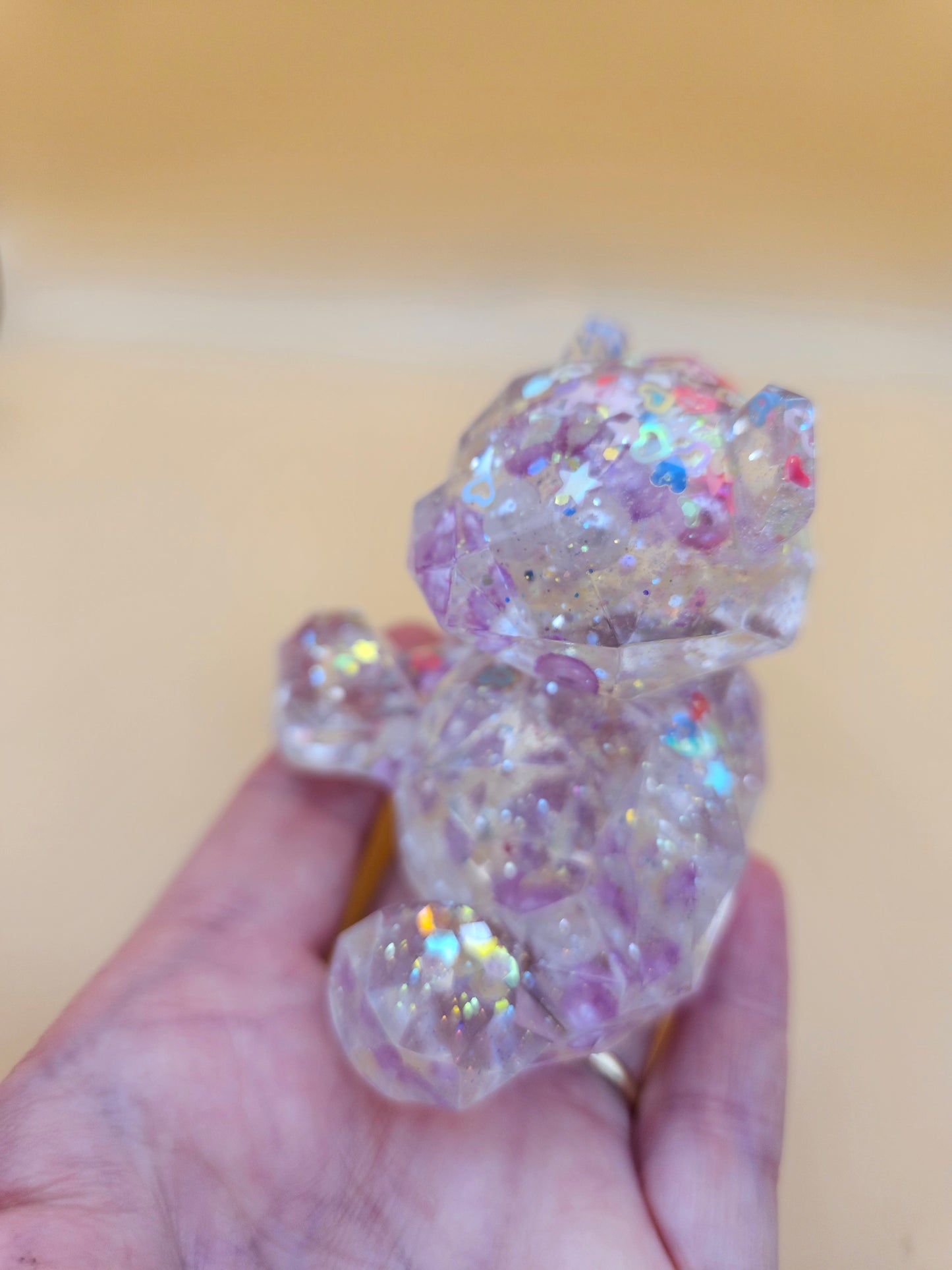 Teddy Bear Figurines/ Cute Room/ Home Decor Accessories/ Window art for nursery or child's bedroom or birthday gift