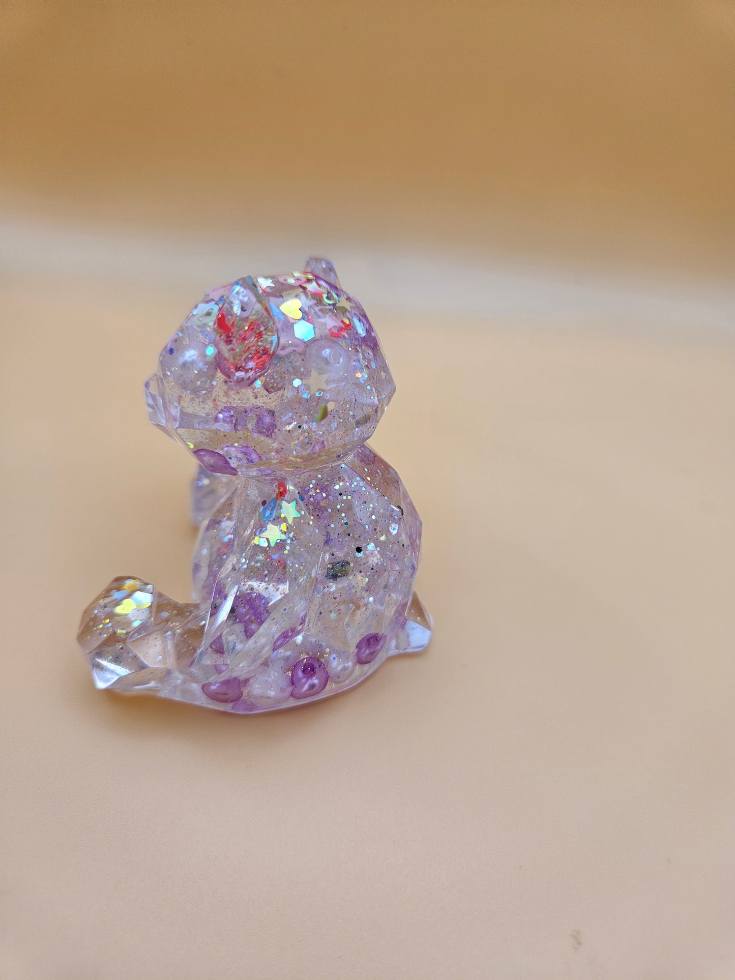 Teddy Bear Figurines/ Cute Room/ Home Decor Accessories/ Window art for nursery or child's bedroom or birthday gift