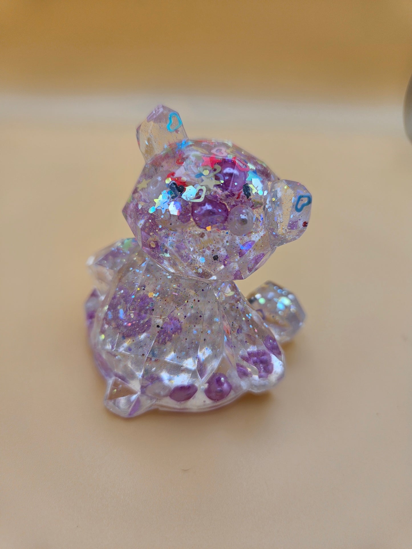 Teddy Bear Figurines/ Cute Room/ Home Decor Accessories/ Window art for nursery or child's bedroom or birthday gift