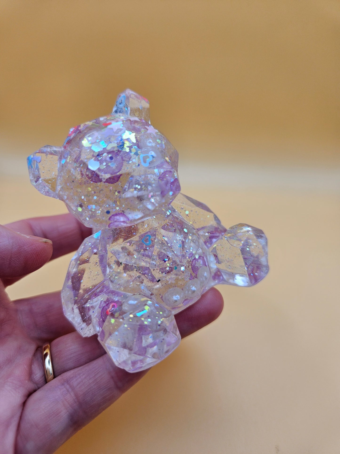 Teddy Bear Figurines/ Cute Room/ Home Decor Accessories/ Window art for nursery or child's bedroom or birthday gift