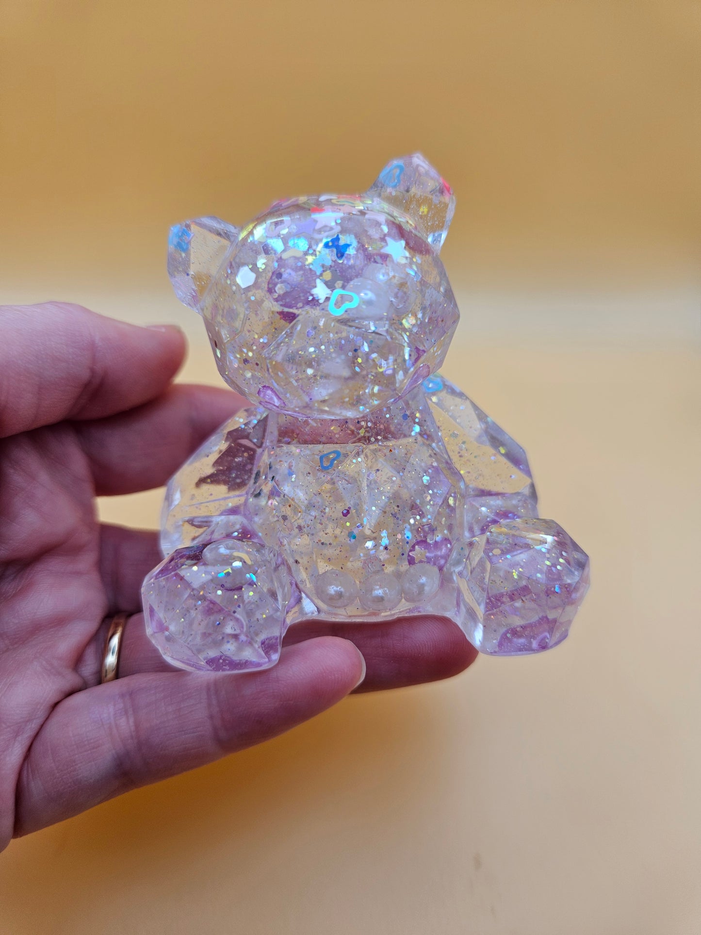 Teddy Bear Figurines/ Cute Room/ Home Decor Accessories/ Window art for nursery or child's bedroom or birthday gift