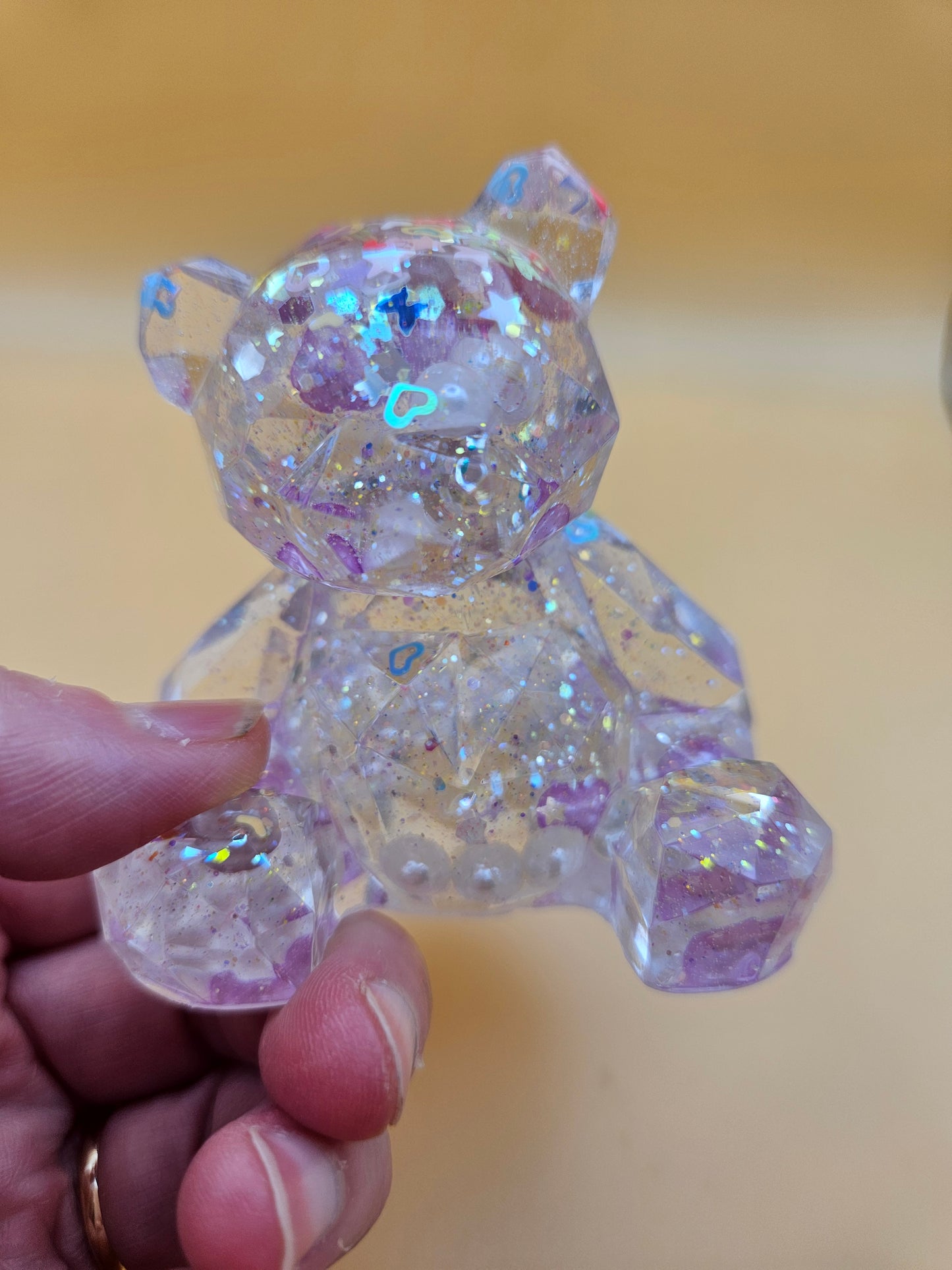 Teddy Bear Figurines/ Cute Room/ Home Decor Accessories/ Window art for nursery or child's bedroom or birthday gift