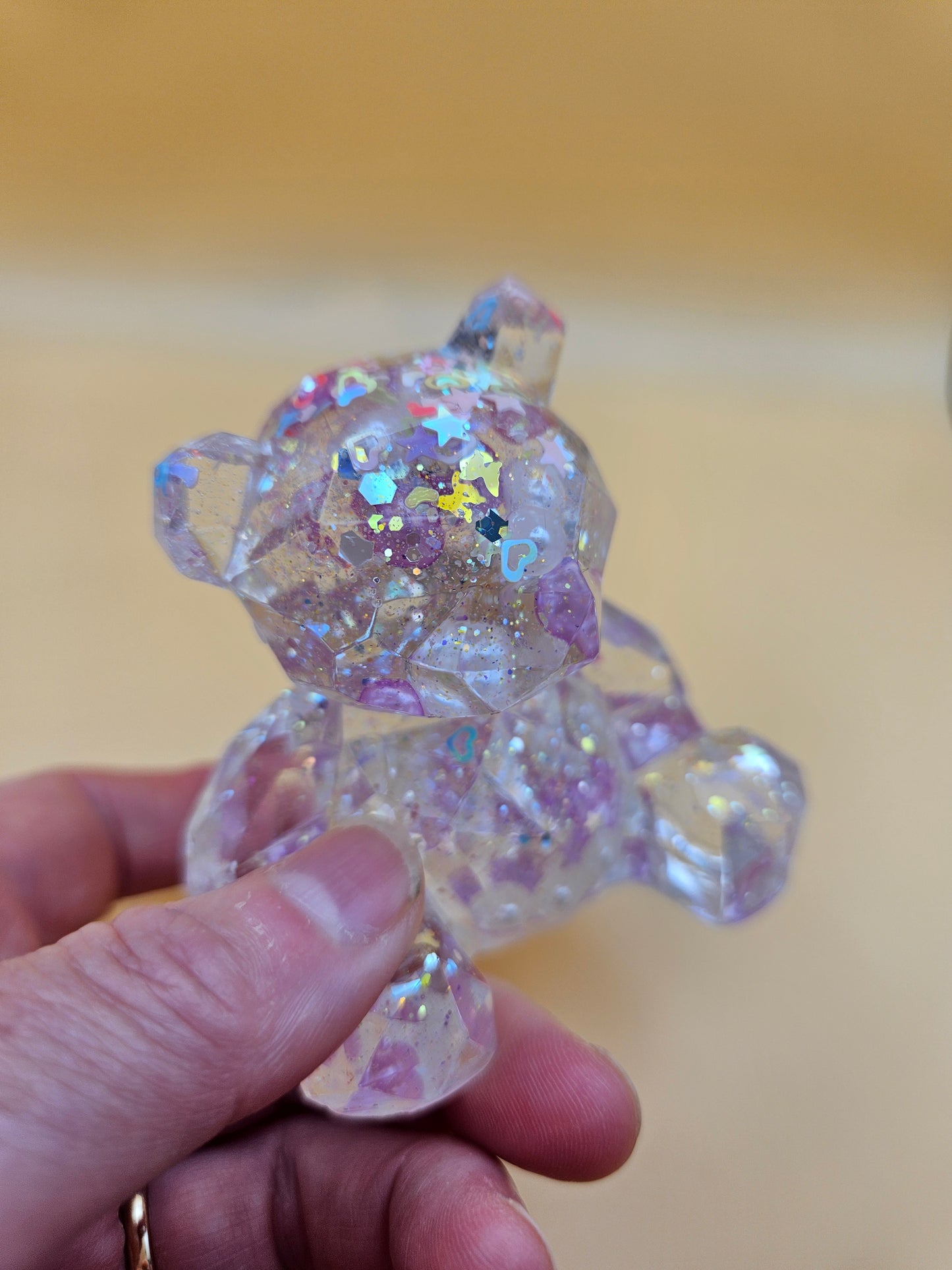 Teddy Bear Figurines/ Cute Room/ Home Decor Accessories/ Window art for nursery or child's bedroom or birthday gift