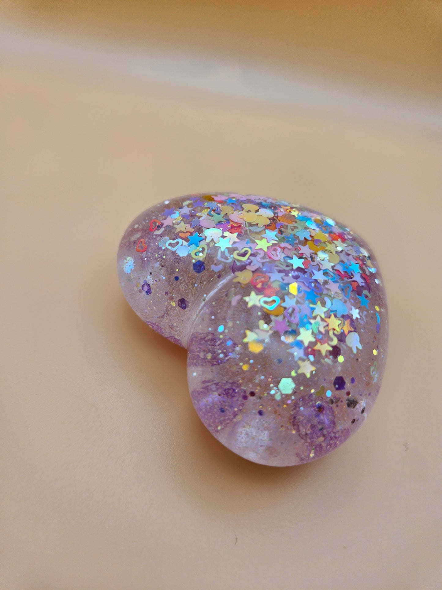 Resin heart ornament/floral, pearl gemstone paperweight/new home job/anniversary/birthday gift/romantic unique gift/mum sister gran