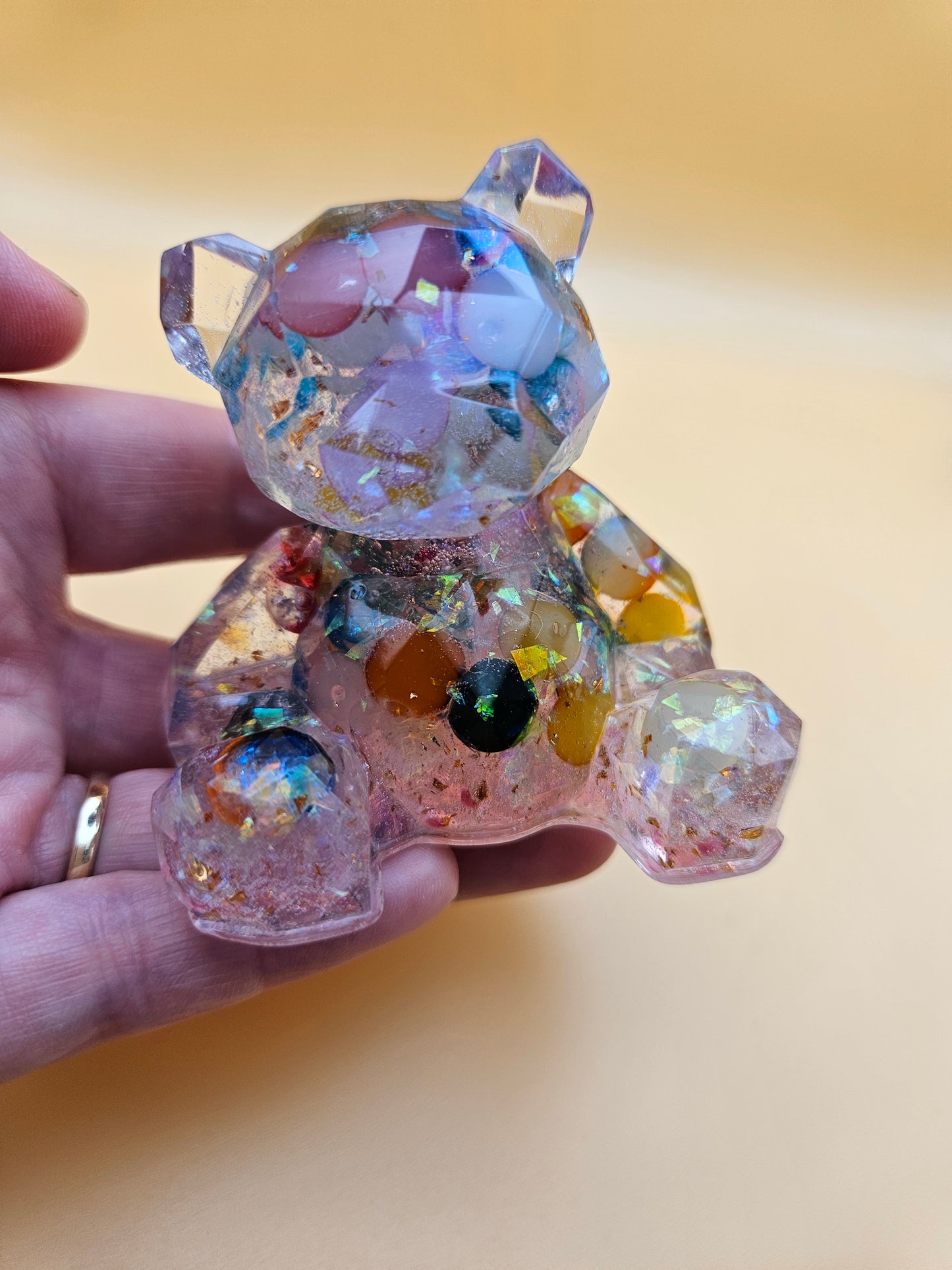 Custom order available for resin teddy bear figurine