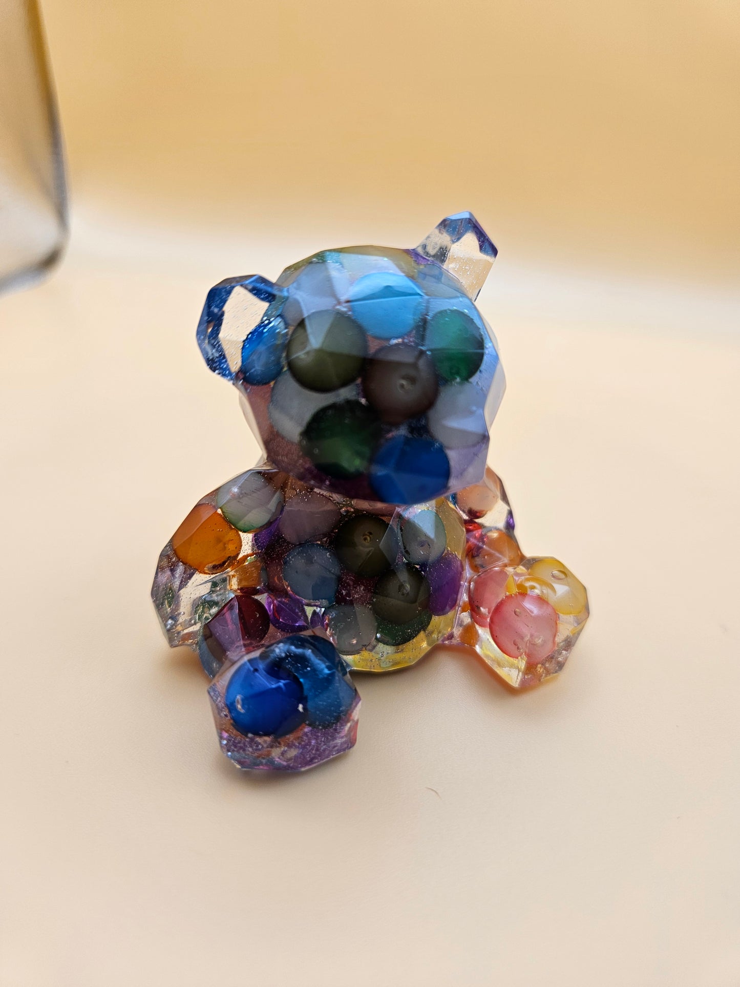 Teddy Bear Figurines/ Cute Room/ Home Decor Accessories/ Window art for nursery or child's bedroom or birthday gift