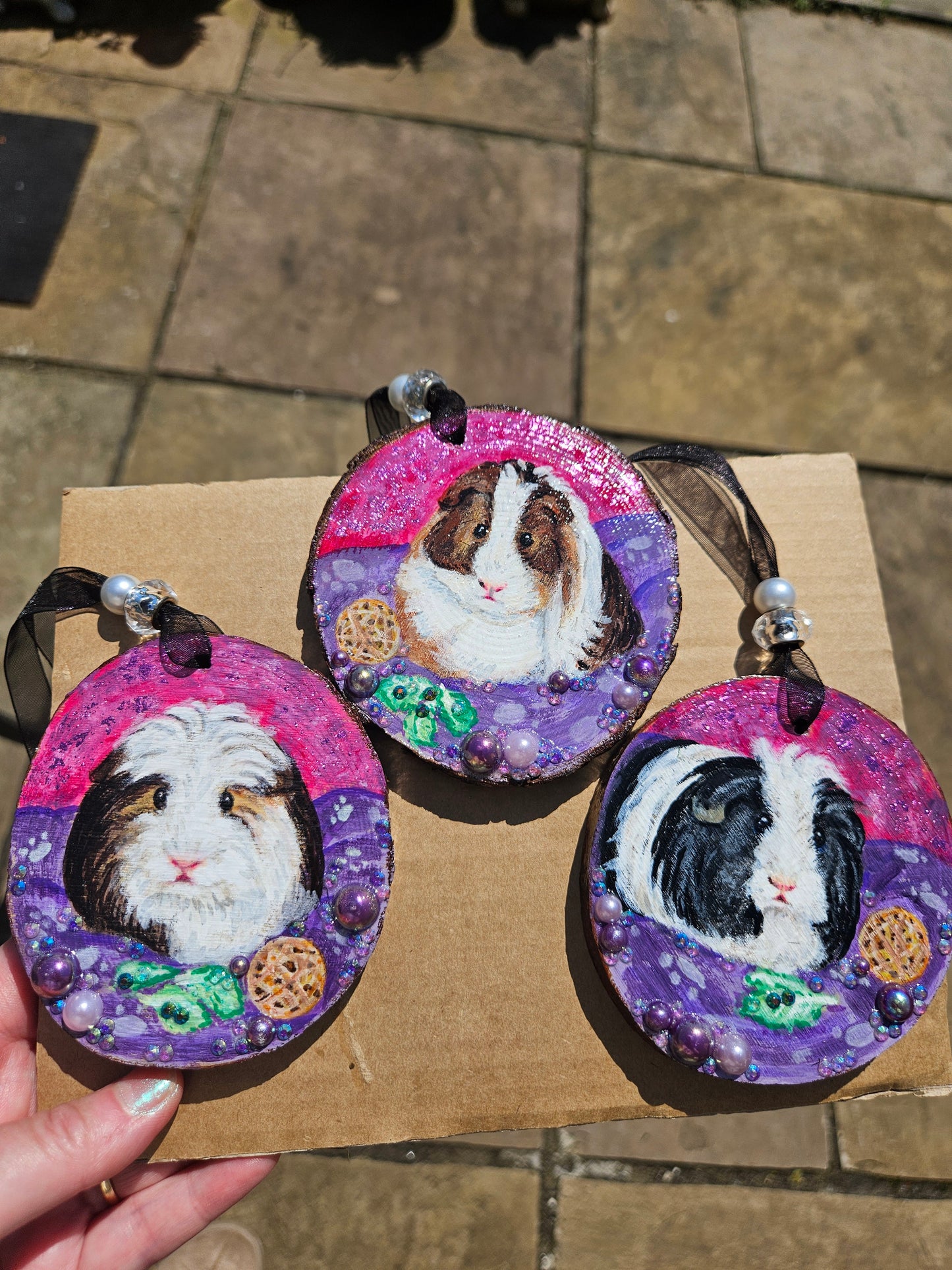 Custom Whimsy Pet Wood Slices - Large