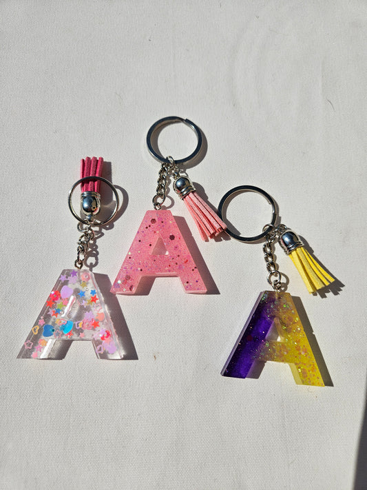 Made to Order/Custom  KeyChain/ Personalised Resin Letter Bagcharm/Keychain/Bag Accessories/ Small Gift for Friend/ Birthday