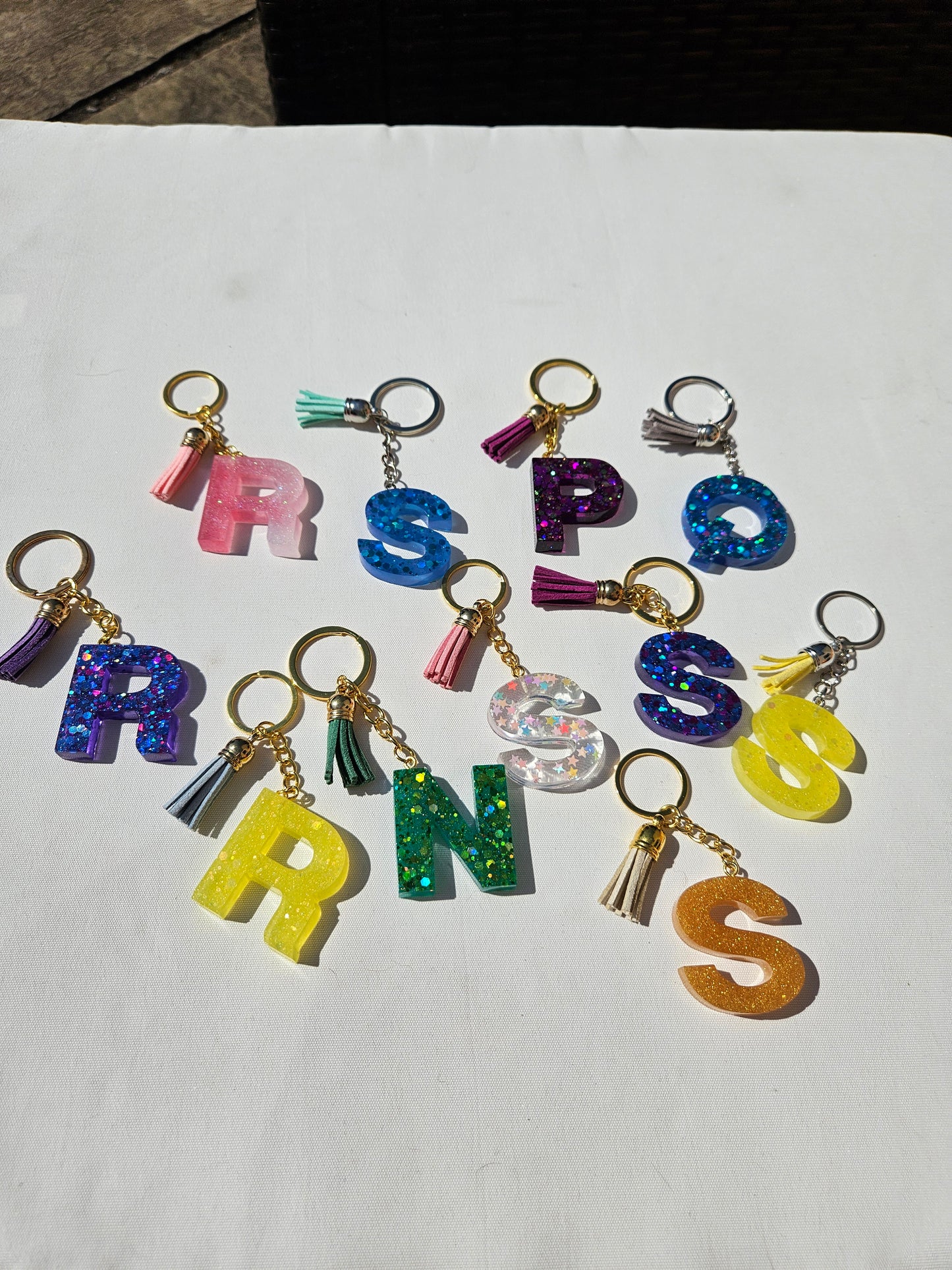Made to Order/Custom  KeyChain/ Personalised Resin Letter Bagcharm/Keychain/Bag Accessories/ Small Gift for Friend/ Birthday