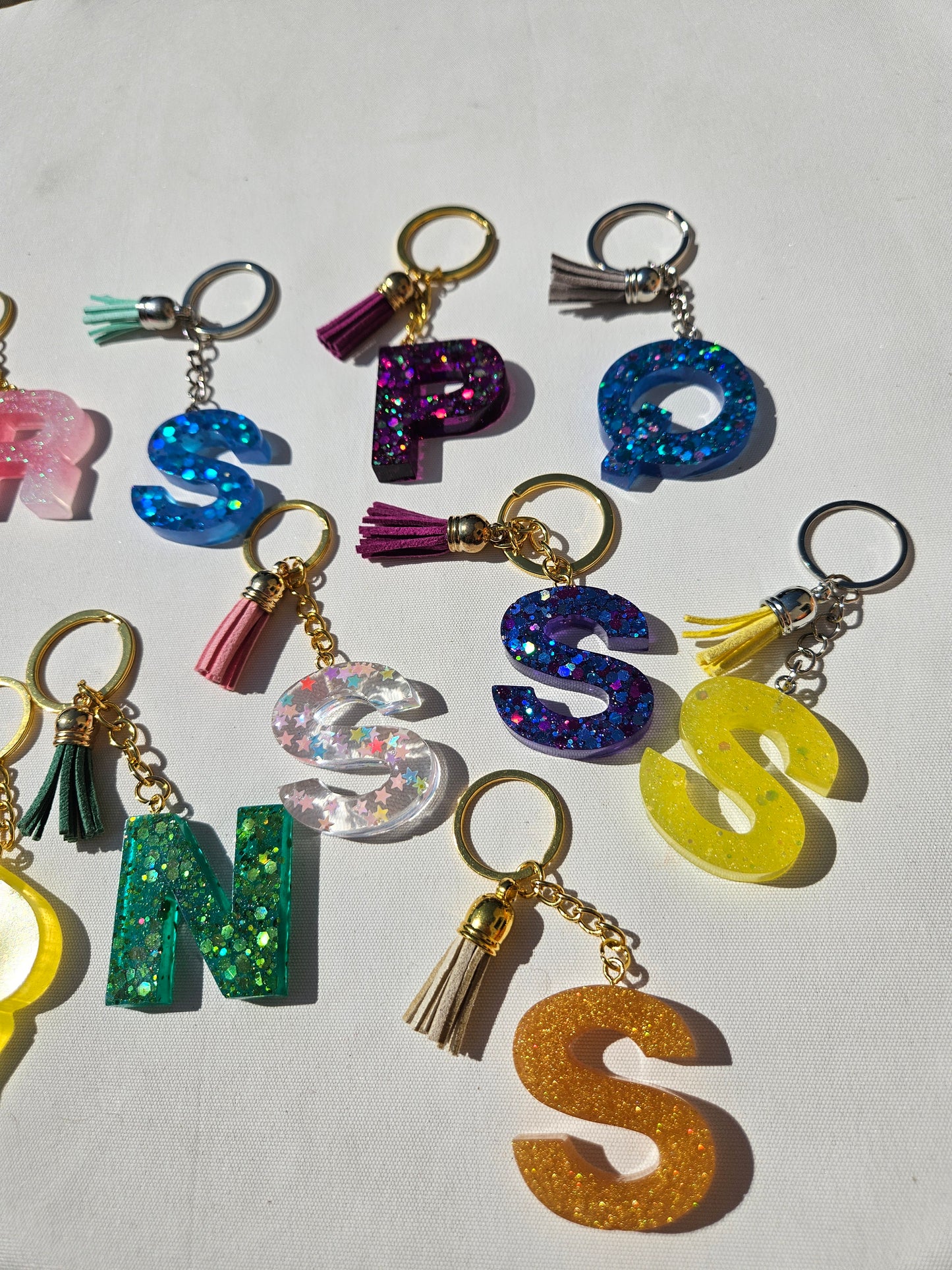 Made to Order/Custom  KeyChain/ Personalised Resin Letter Bagcharm/Keychain/Bag Accessories/ Small Gift for Friend/ Birthday