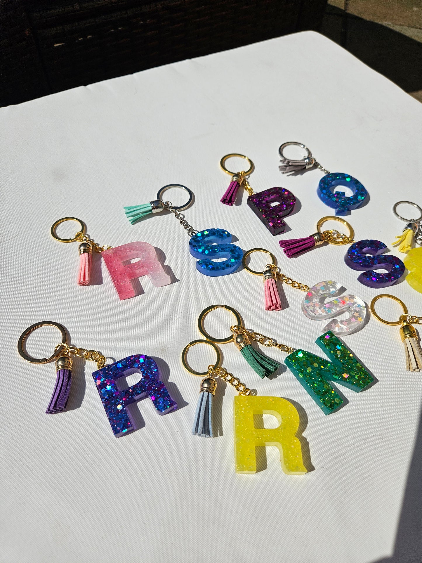 Made to Order/Custom  KeyChain/ Personalised Resin Letter Bagcharm/Keychain/Bag Accessories/ Small Gift for Friend/ Birthday