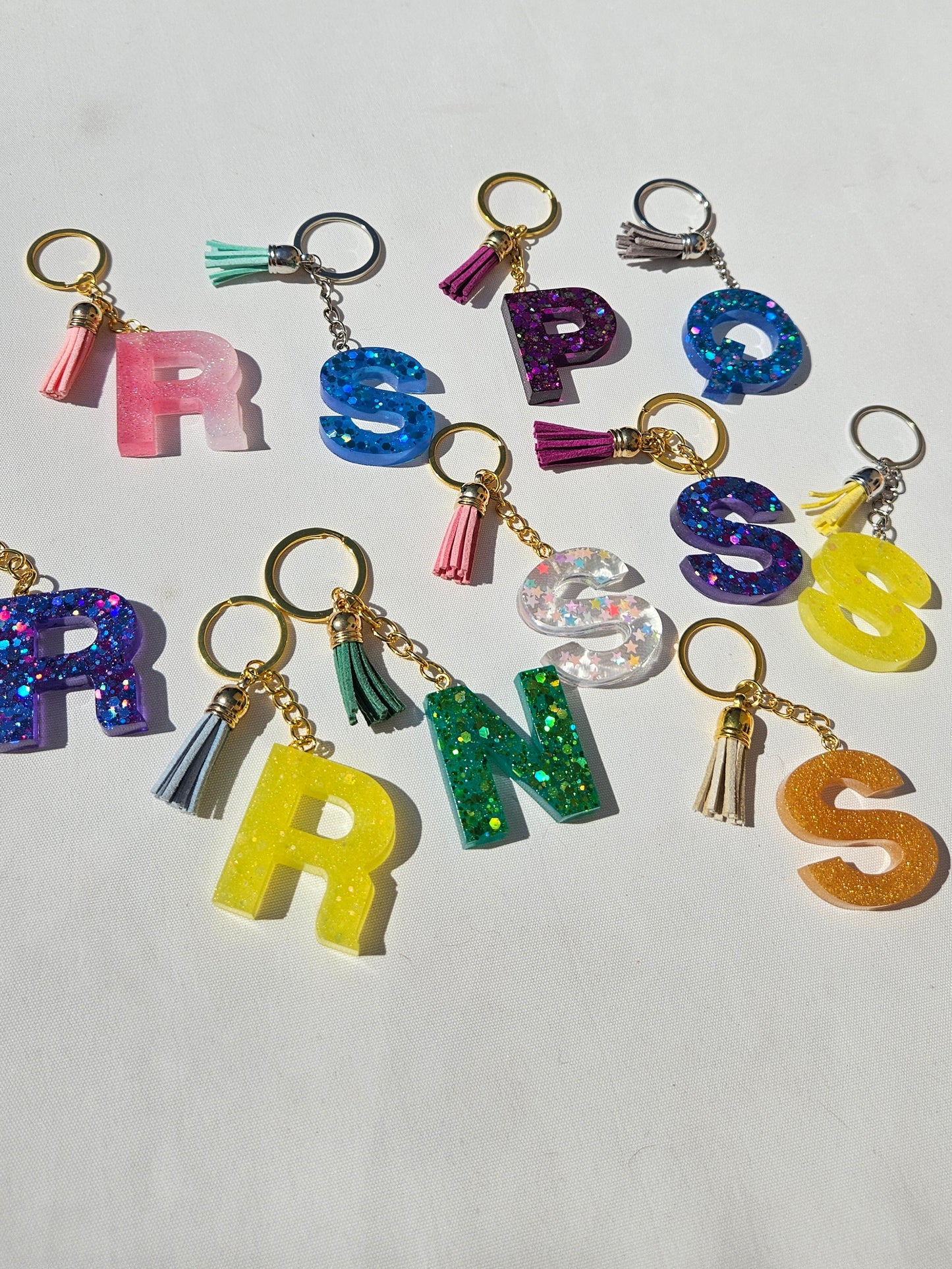 Made to Order/Custom  KeyChain/ Personalised Resin Letter Bagcharm/Keychain/Bag Accessories/ Small Gift for Friend/ Birthday