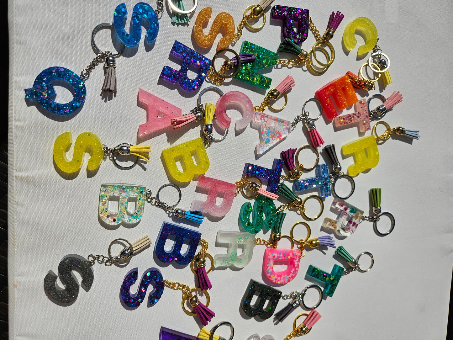 Made to Order/Custom  KeyChain/ Personalised Resin Letter Bagcharm/Keychain/Bag Accessories/ Small Gift for Friend/ Birthday